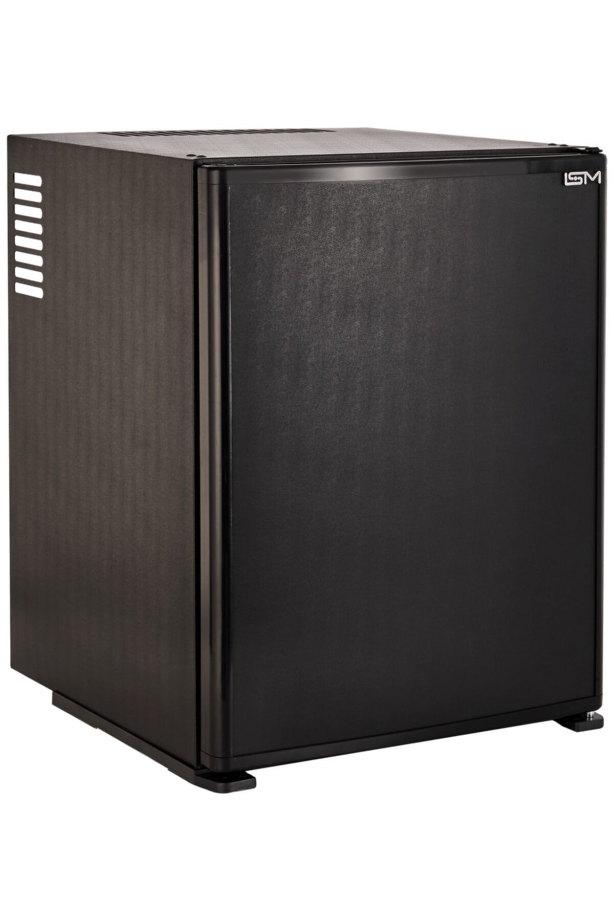 ISM Siyah Blok Kapı 40 Litre Platin Seri Led Aydınlatmalı Minibar Mini Buzdolabı Sm-40