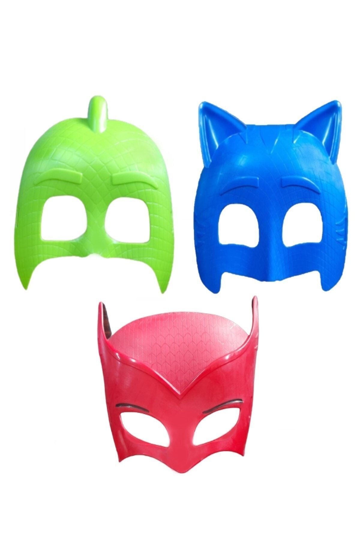 Hyd  Oyuncak Pijamaskeliler 3'lü Figür Maske Seti Eğlence Kostüm Maskesi