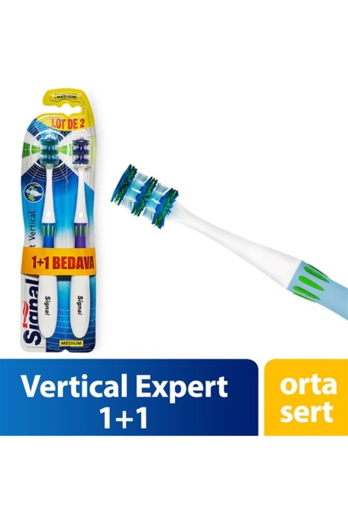 Signal Vertical Expert Diş Fırçası 1+1 MP ETK