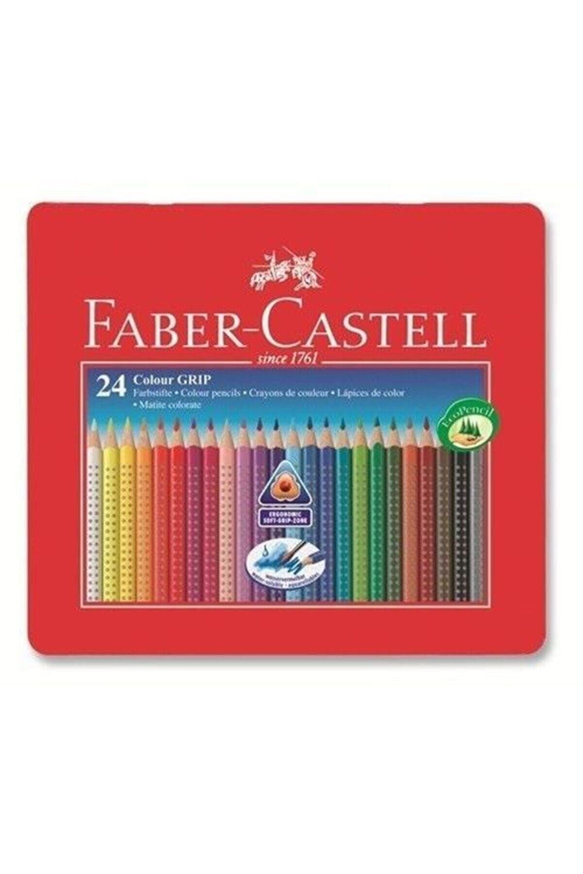 Faber Castell Faber-castell Grip Boya Kalemi 24 Renk Metal Kutu 2001