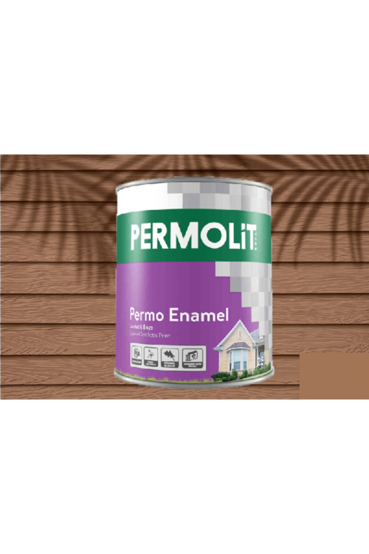 Permolit Permoenamel Sentetik Boya -alüminyum-ahşap-demir-metal- 0,375 L Sütlü Kahve