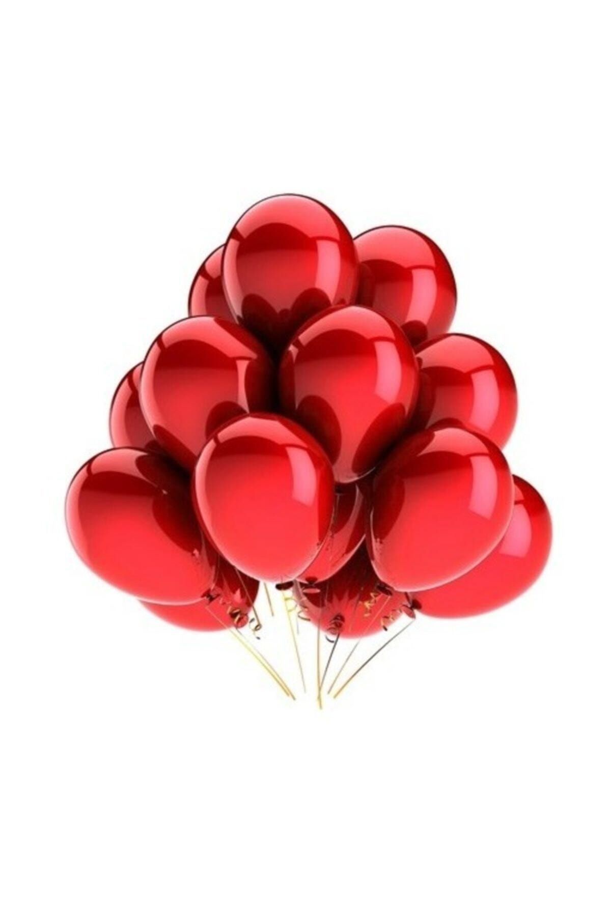 Cansüs Kırmızı Metalik Balon 10'lu