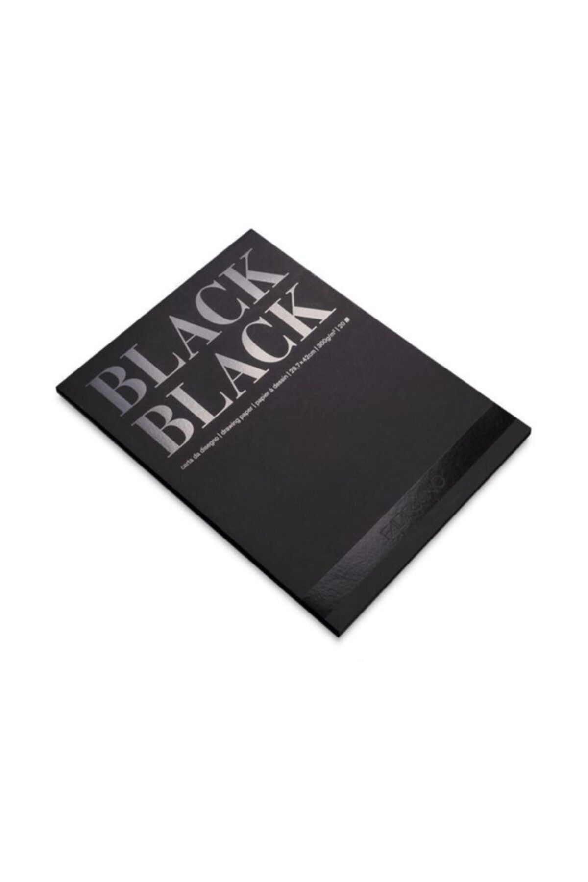 Fabriano : Black Black : Siyah Çizim Defteri : 300 gr : A4 : 20 Yaprak