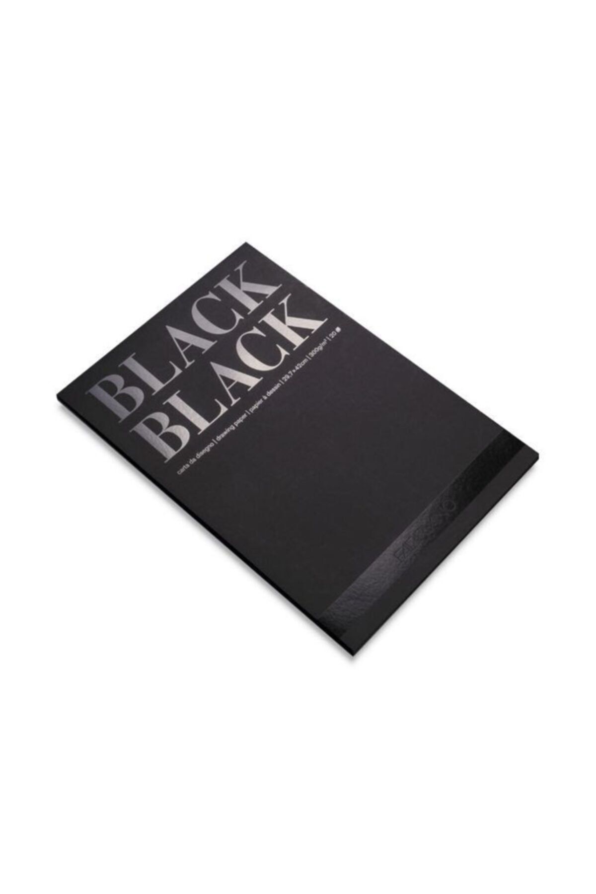 Fabriano Siyah Çizim Defteri  300 gr 24 cm x 32 cm  20 Yaprak