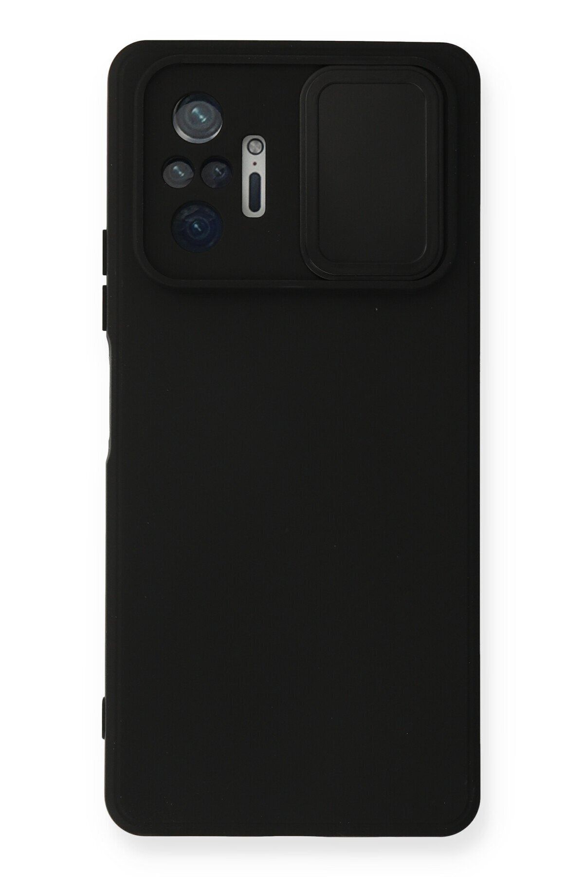 NewFace Xiaomi Redmi Note 10 Pro Uyumlu Kılıf Color Lens Soft Yüzeyli Silikon Kılıf - Siyah.