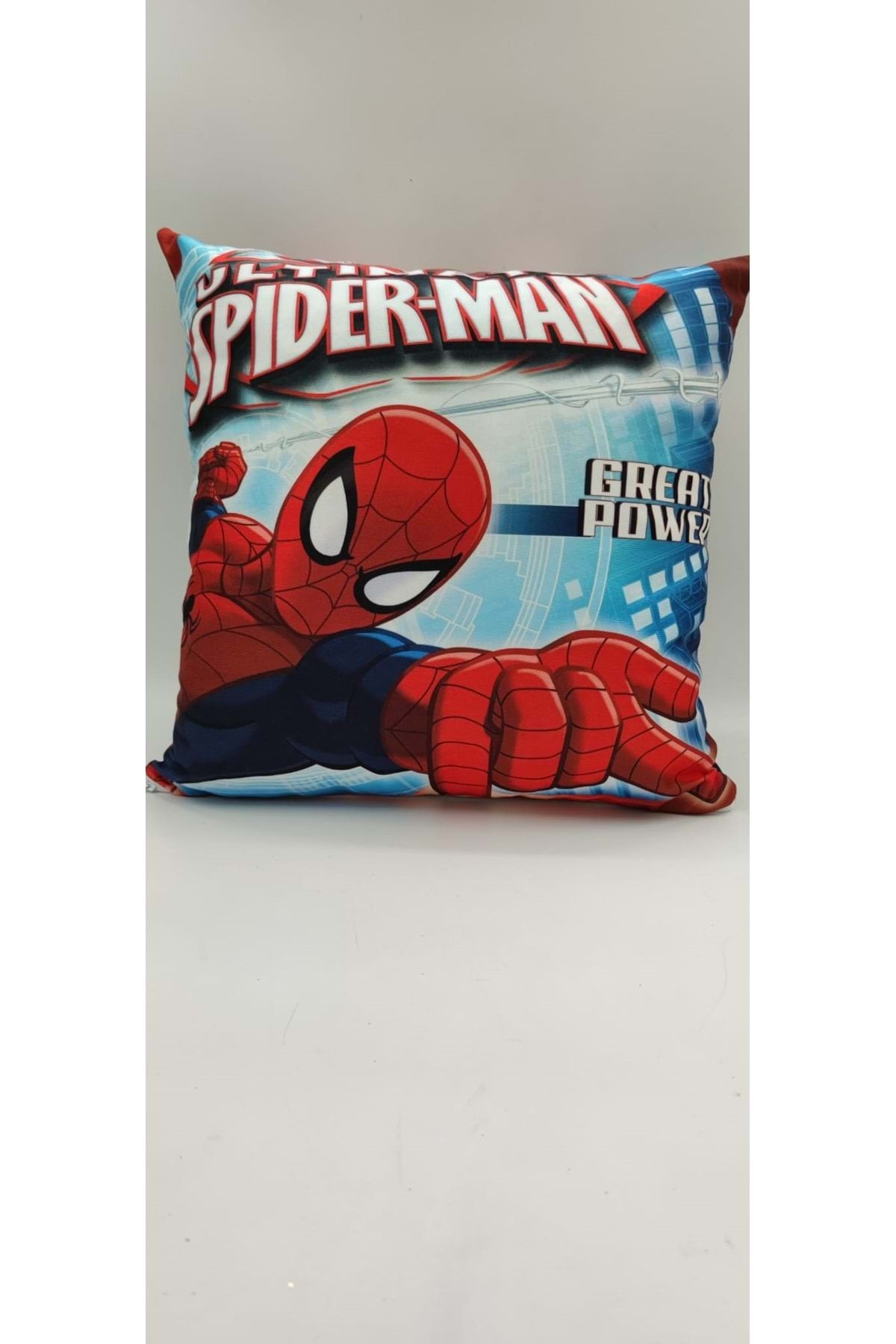 TURKUAZ PARTY Kırlent - Yastıklı - Spiderman - 45x45 Cm