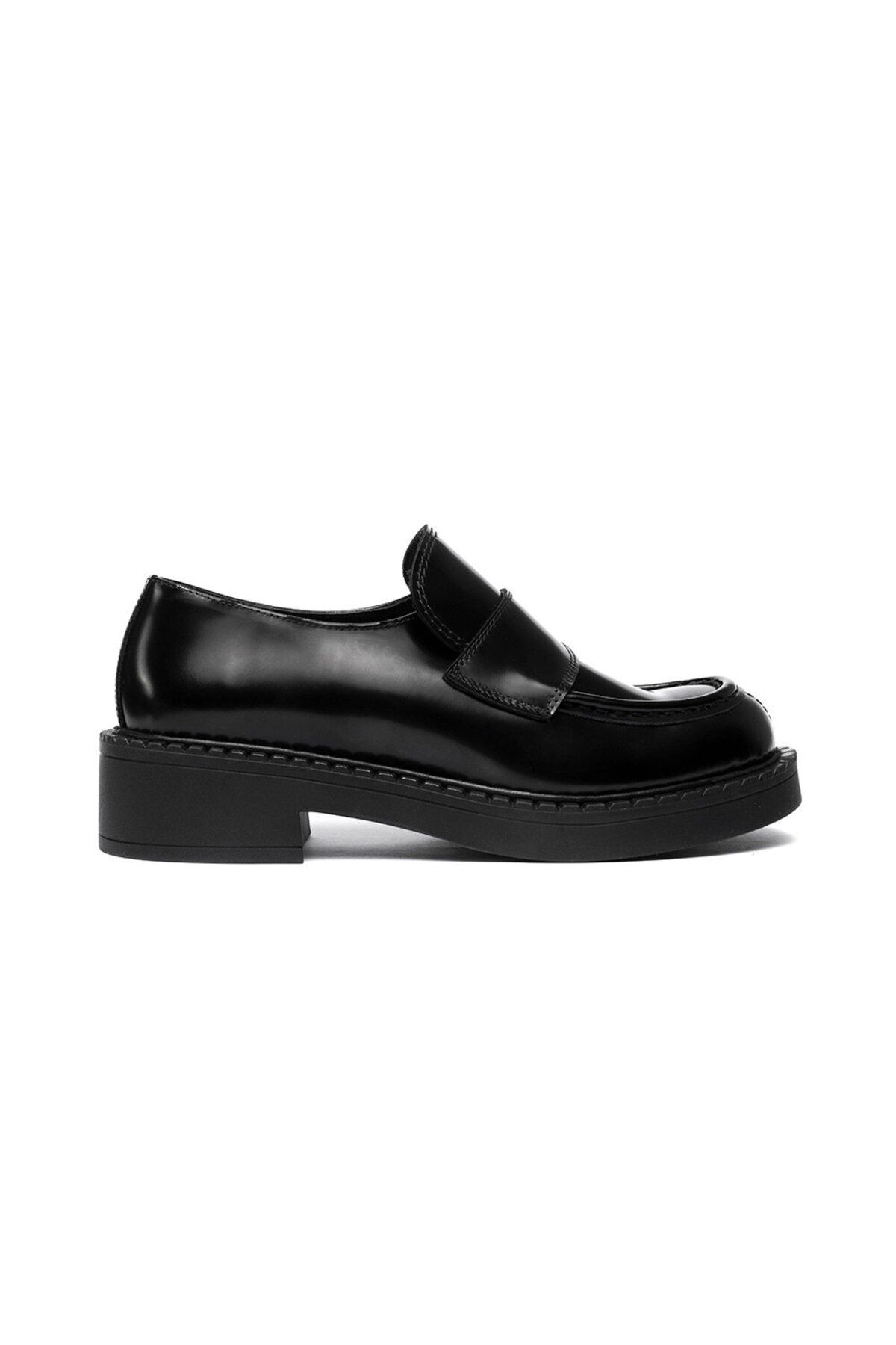 Greyder Kadın Siyah Hakiki Deri Loafer Ayakkabı 3k2ua72211