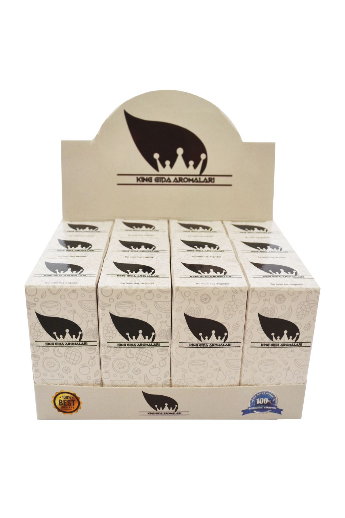King Gıda Aromaları 12'li Kit Standı KA058 Siparişten Sonra Ürünleri Belirtiniz