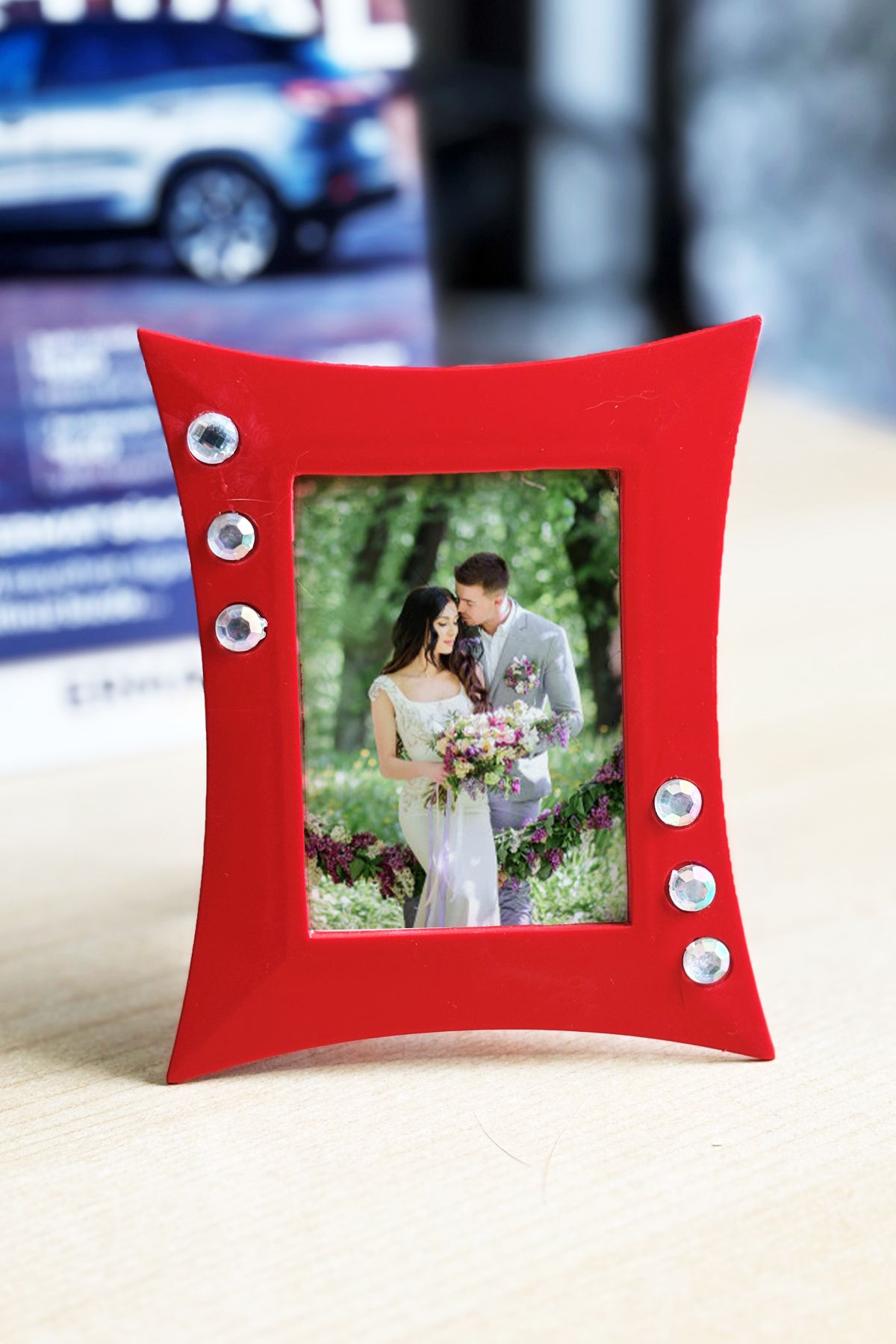 EGESTA 9,5x8cm Mini Plastik Fotoğraf Çerçevesi / DikeyYatay Kullanım