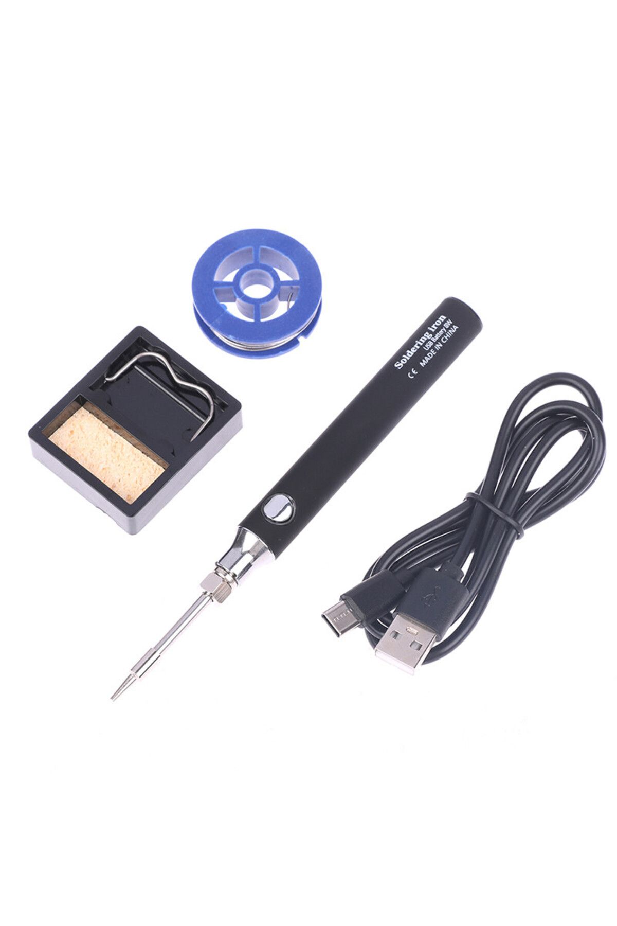 Motorobit USB 5V 8W USB Siyah Kalem Havya Seti - Sıcaklık Ayarlı Mod Seçimli