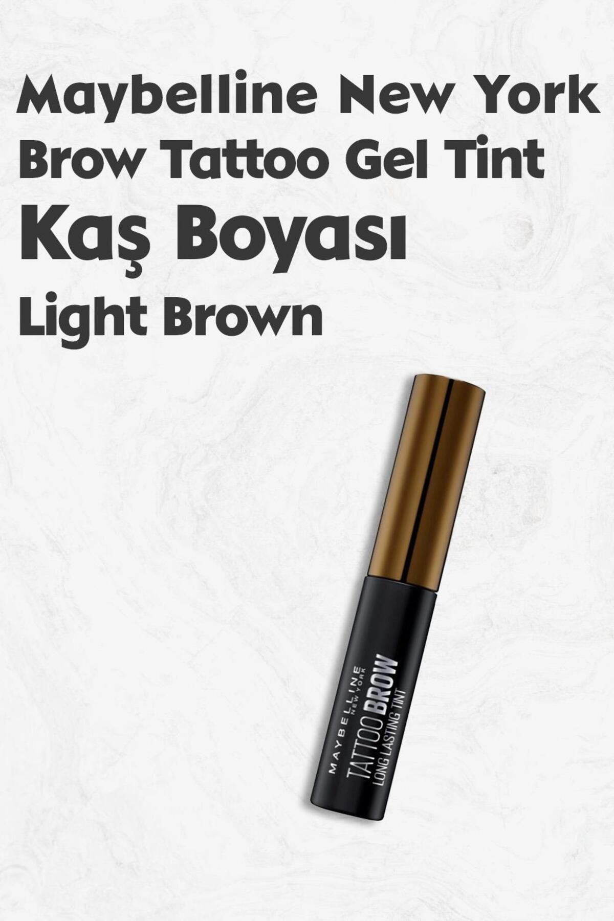 Maybelline New York Maybelline Brow Tattoo Gel Tint Light Brown - Açık Ton