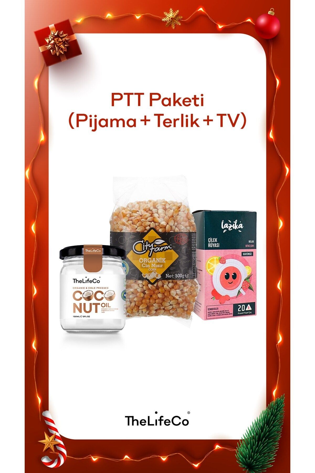 TheLifeCo PTT Paketi (Pijama+Terlik+TV)