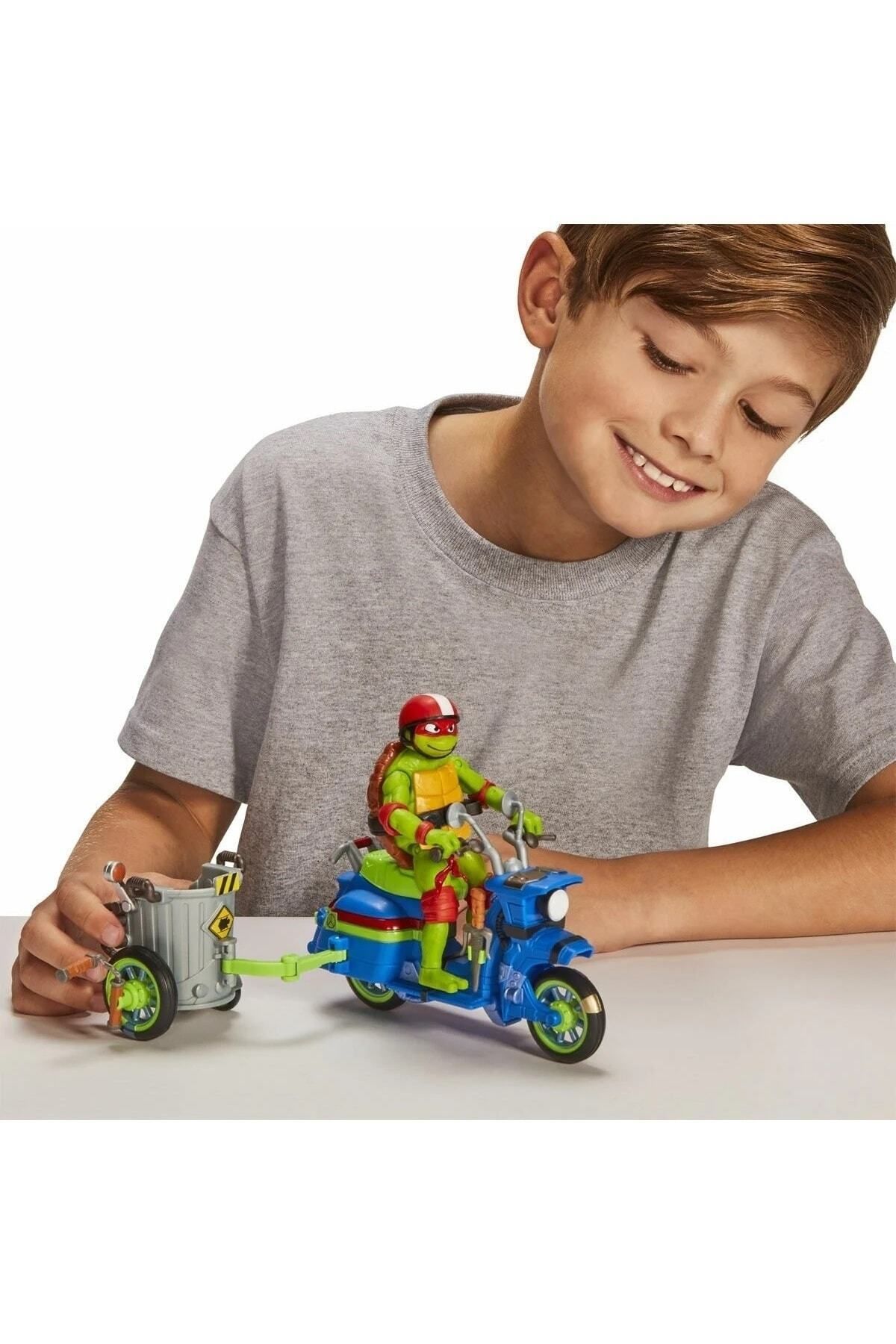 DEDE Çocuk Yeni Eğlenceli Ninja Kaplumbağalar Araç ve Figür Oyun Seti Özel Koleksiyon