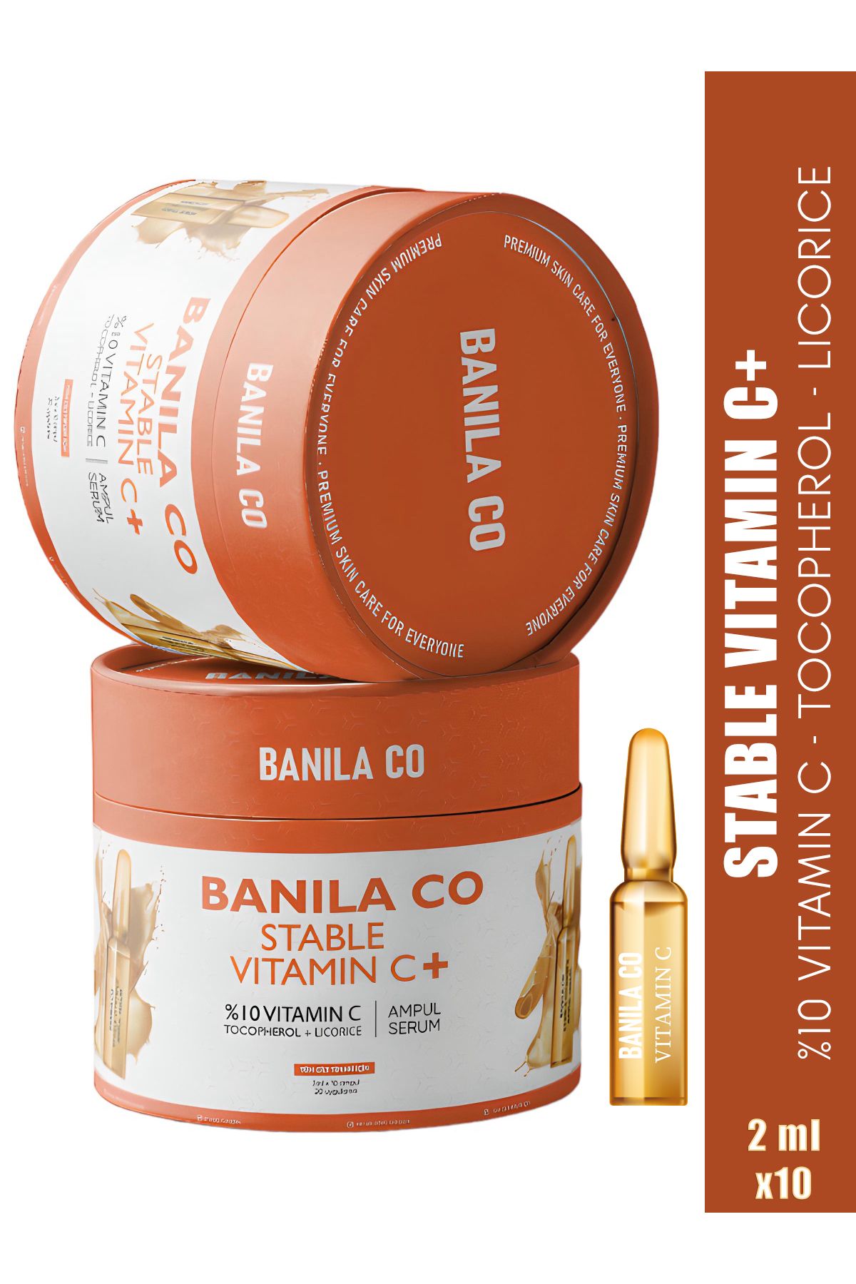 Banila Co C Vitamini Serum, Leke Karşıtı, Aydınlatıcı, Canlandırıcı, Stable Vitamin C Ampul Serum 2 ml X 10