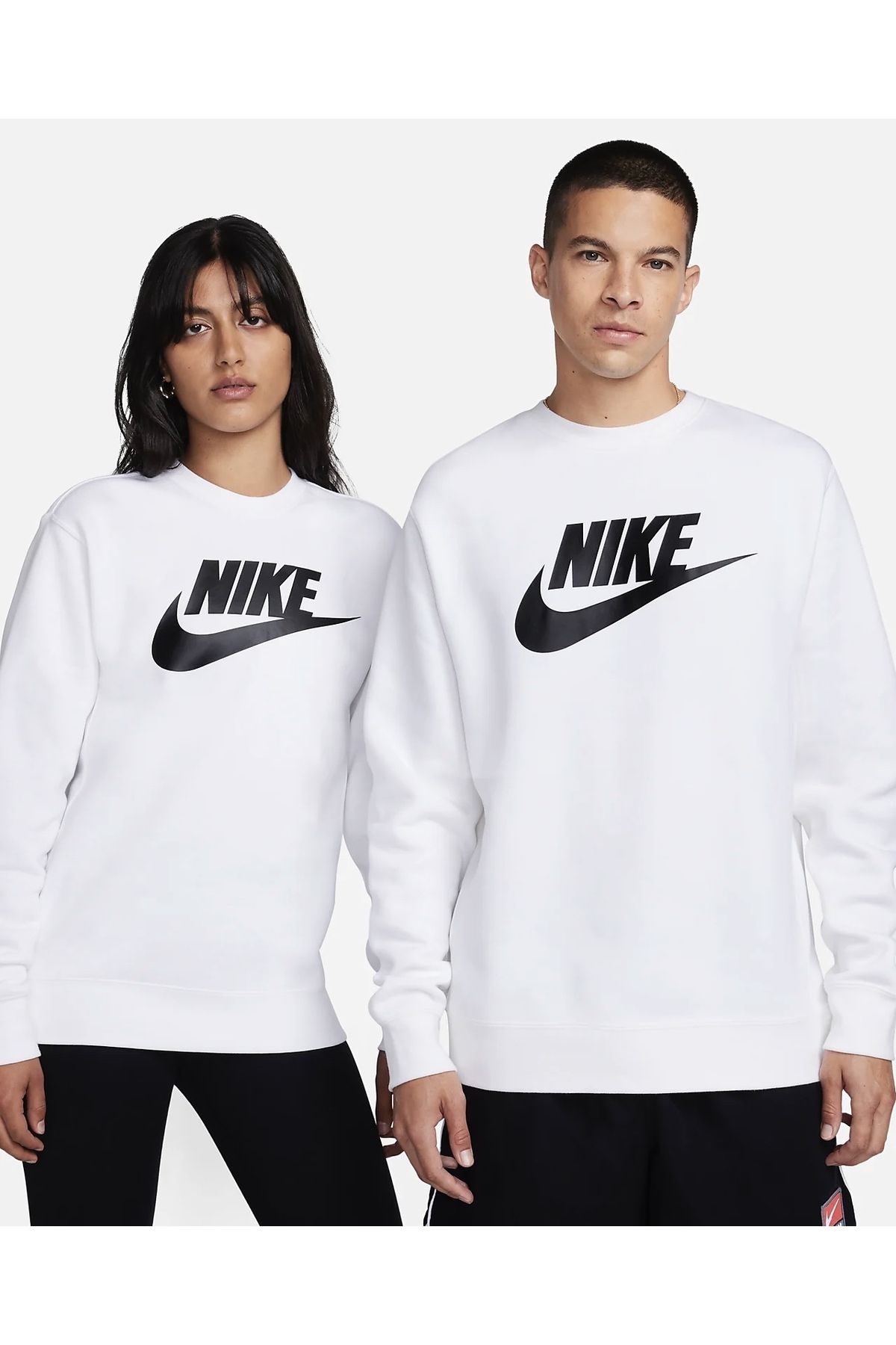 Nike Sportswear Club Brushed-Back Crew Erkek Sweatshirt NDD SPORT