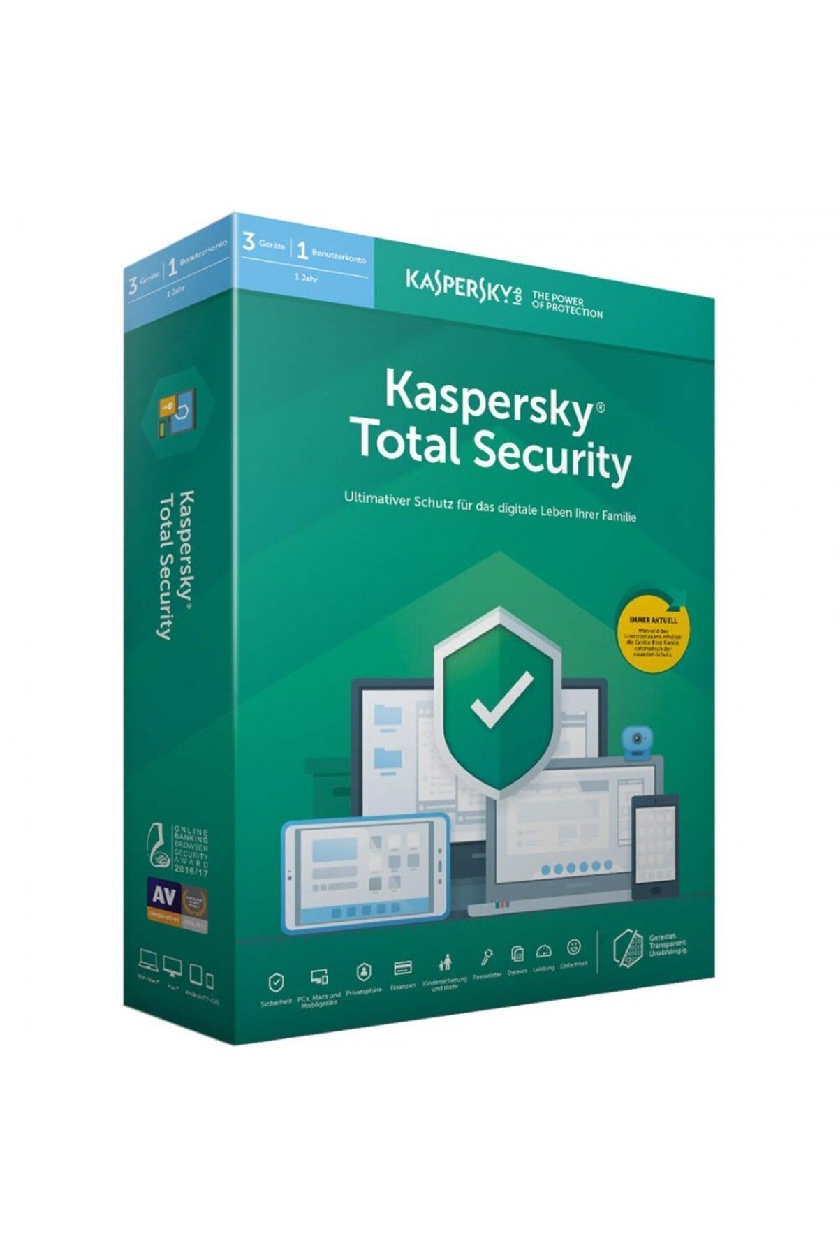 Kaspersky TOTAL SECURITY KUTU 1 KULLANICI 1 YIL