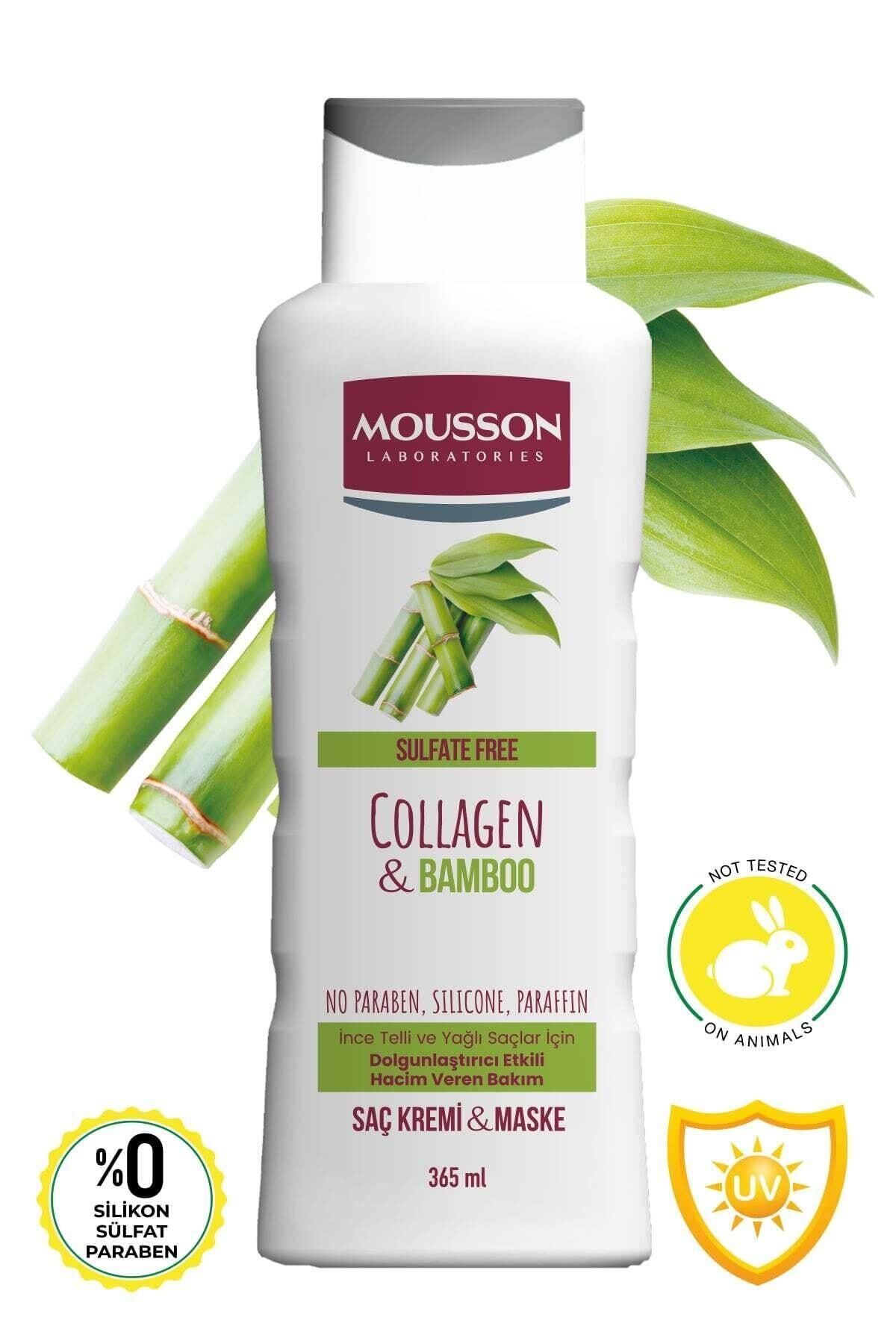 Mousson Kolajen & Bambu Içeren Yoğunlaştırıcı Hacim Veren Saç Bakım Krem Ve Maskesi 365 ml