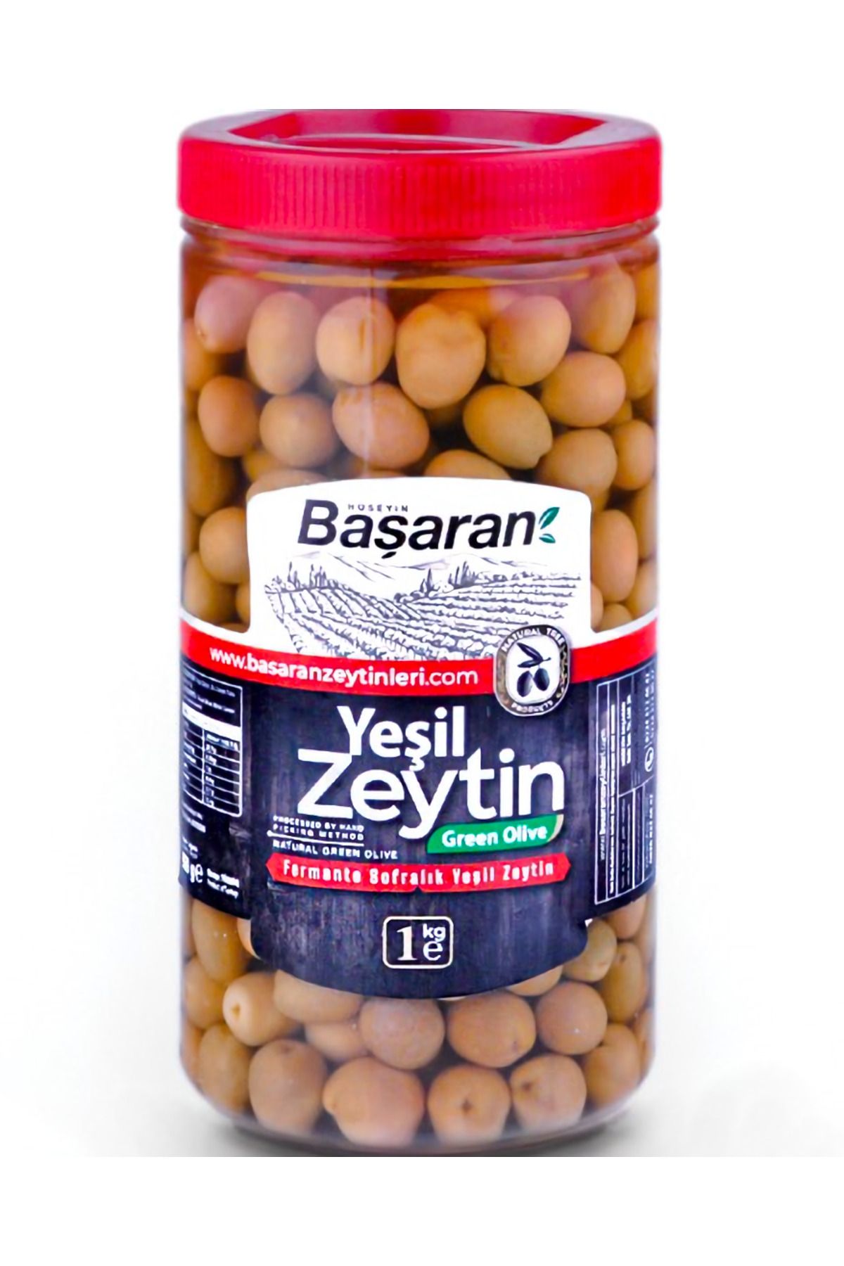 BAŞARAN Yeşil Çizik Edremit Zeytini 1Kg