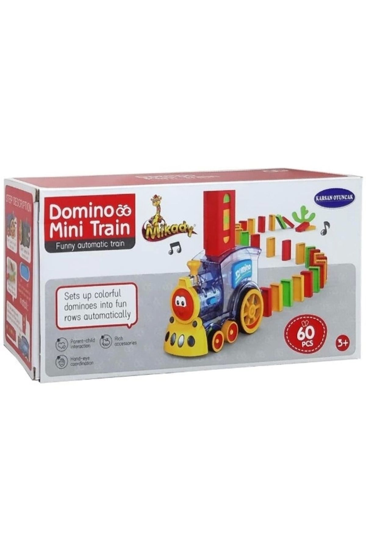 Karsan Oyuncak Domino 60 parça Sesli Tren Karsan Oyuncak