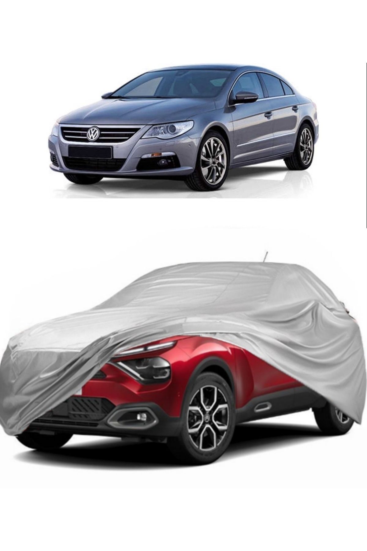 CoverPlus Volkswagen CC Uyumlu Miflonlu Oto Branda Premium Kalite Araba Brandası