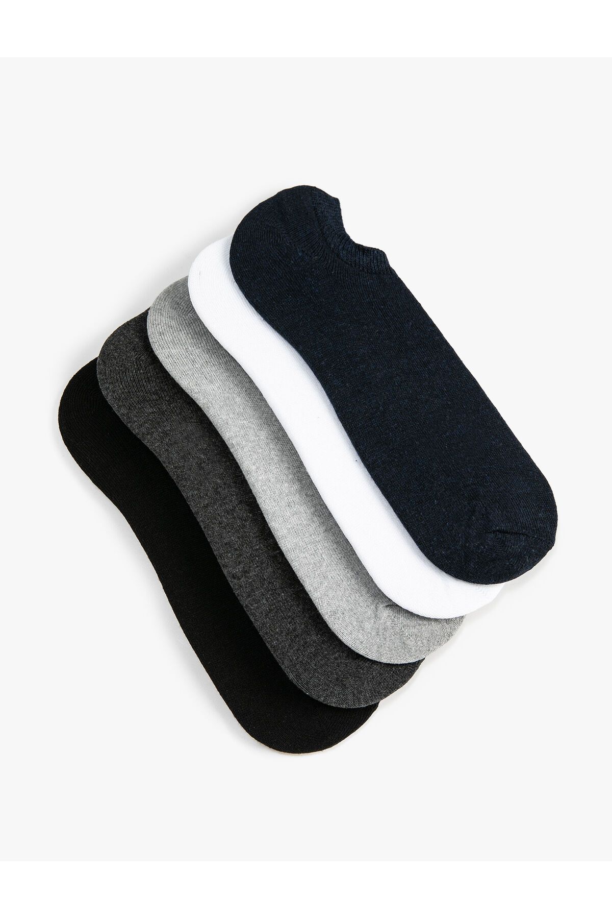 Koton Basic 5'li Görünmez Çorap Seti Çok Renkli