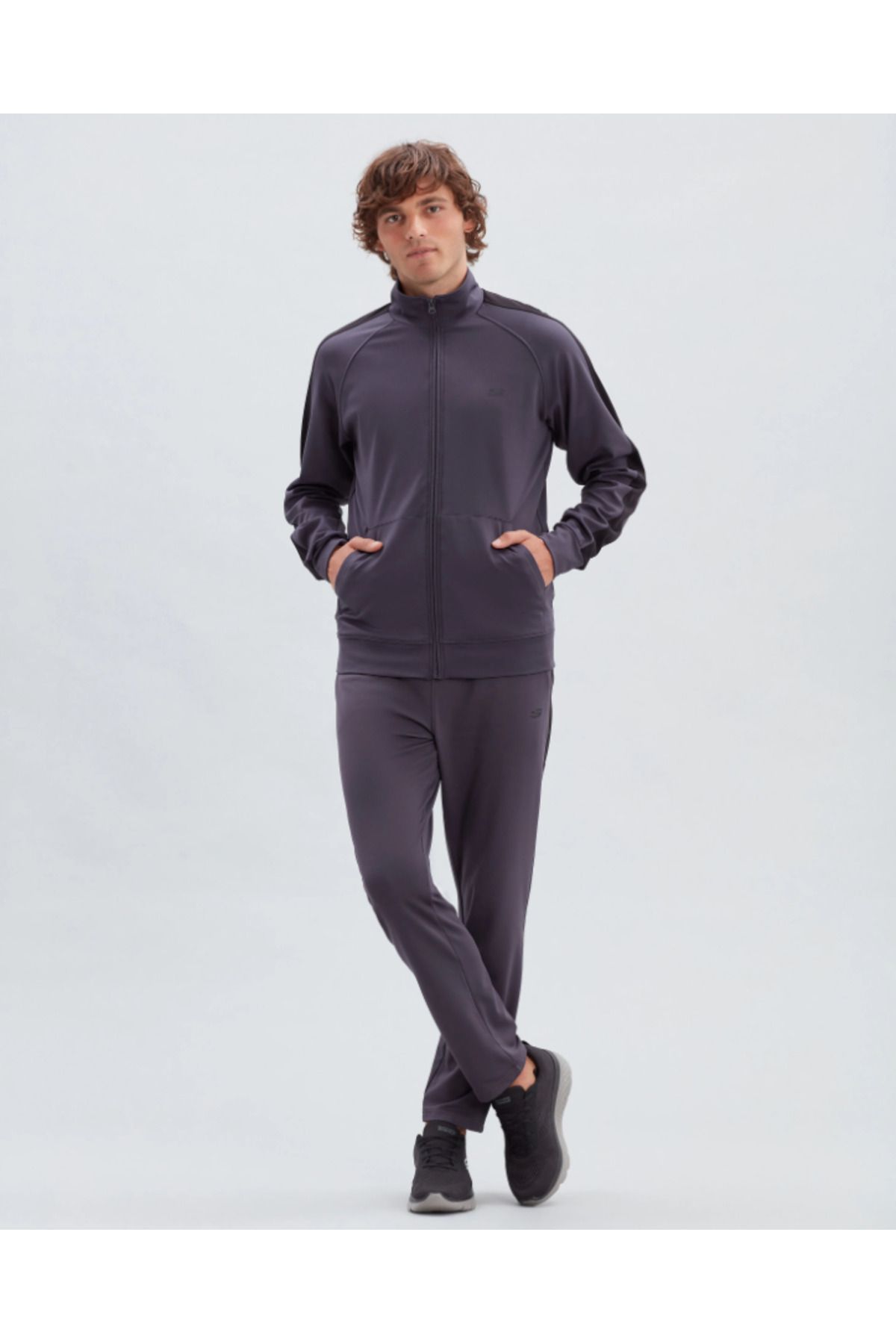 Skechers M Micro Collection Essential Suit Erkek Gri Eşofman Takımı S212165-003
