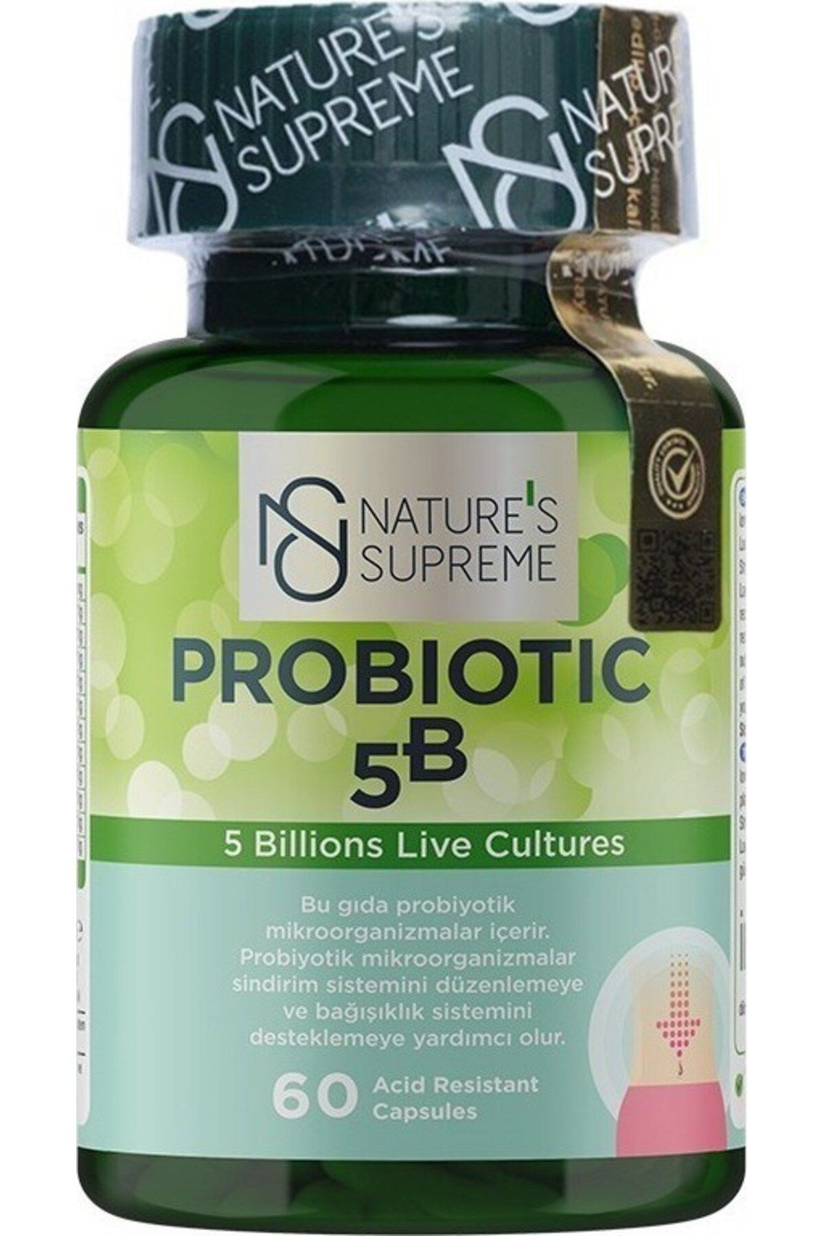 Natures Supreme Probiotic 5B 60 Kapsül