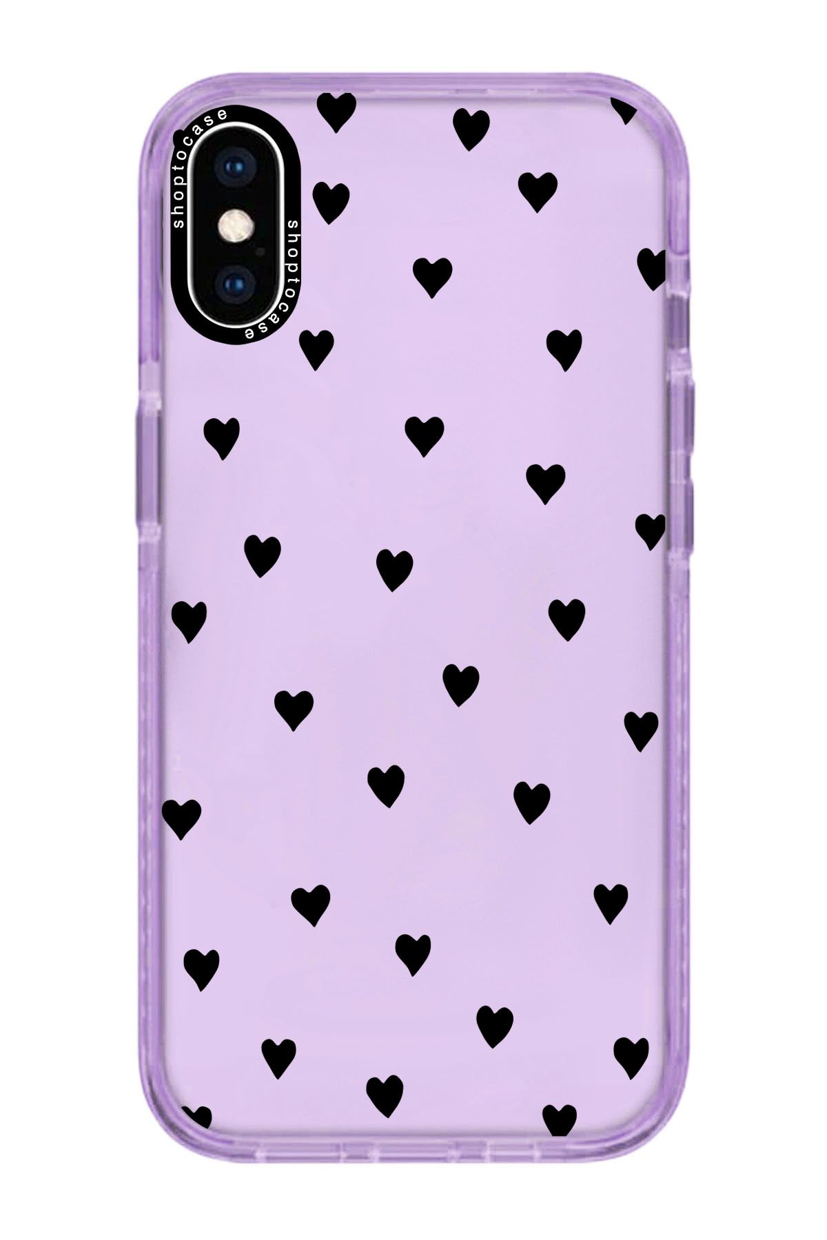 shoptocase Iphone X/xs Uyumlu Lila Impact Kalpler Tasarımlı Telefon Kılıfı
