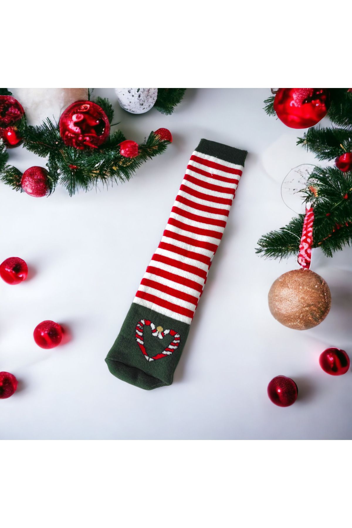 Sembol Yılbaşı Temalı Kadın Erkek Havlu Çorap Christmas Yeni Yıl 36-43 Numara