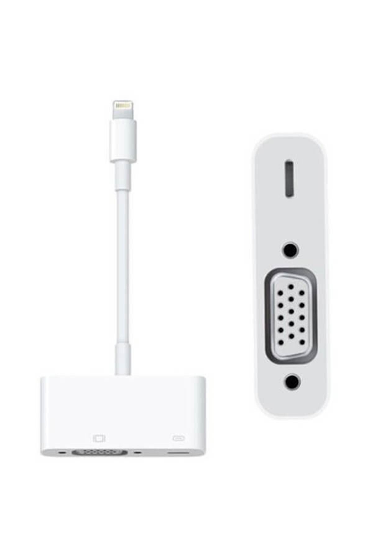 Apple Lightning to VGA Adaptörü MD825ZM/A Iphone Ipad Ipod Çevirici Dönüştürücü Adaptör