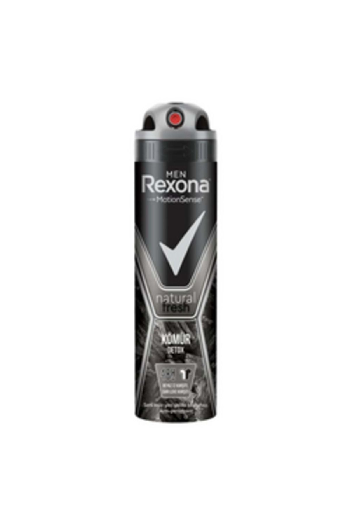 Rexona ( 1 ADET ) Rexona Men Natural Fresh Kömür Detox Erkek Deodorant 150 Ml ( KÜÇÜK KOLONYA )