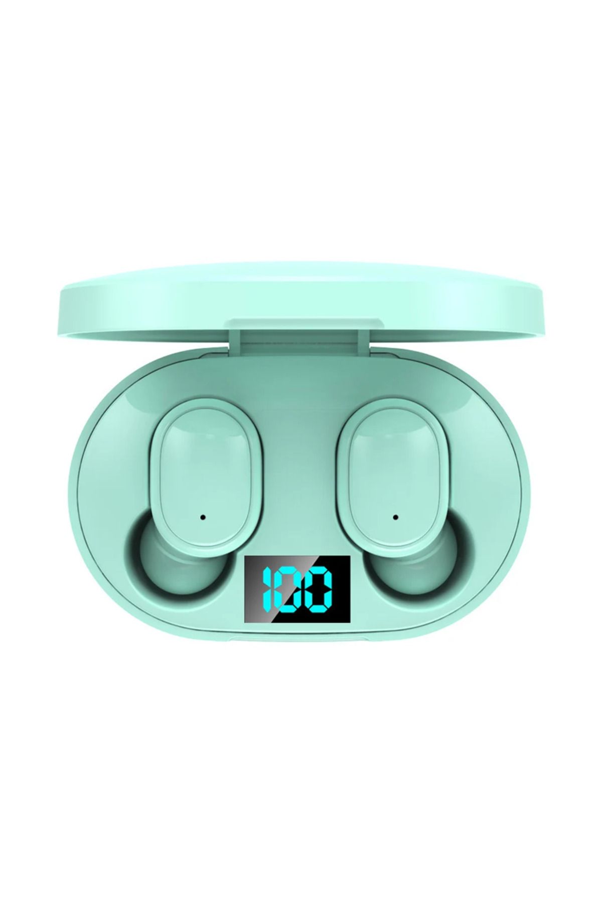 LESGO E6s Bluetooth 5.0 Kablosuz Kulaklık Çift Mikrofonlu Powerbank Kutulu Şarj Kablosu Yeşil