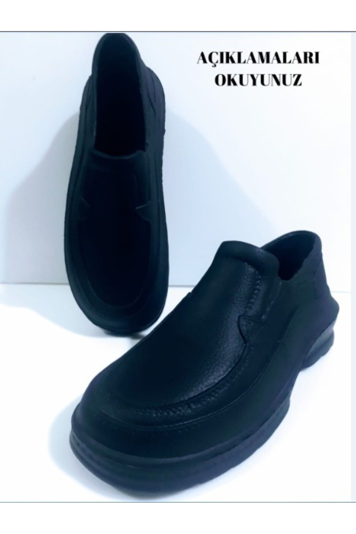 ALAABO Plastik Ayakkabı - Erkek Plastik Hafif Rahat Su Geçirmez Ucuz Günlük, Tarla, Bağ-bahçe Iş Ayakkabısı