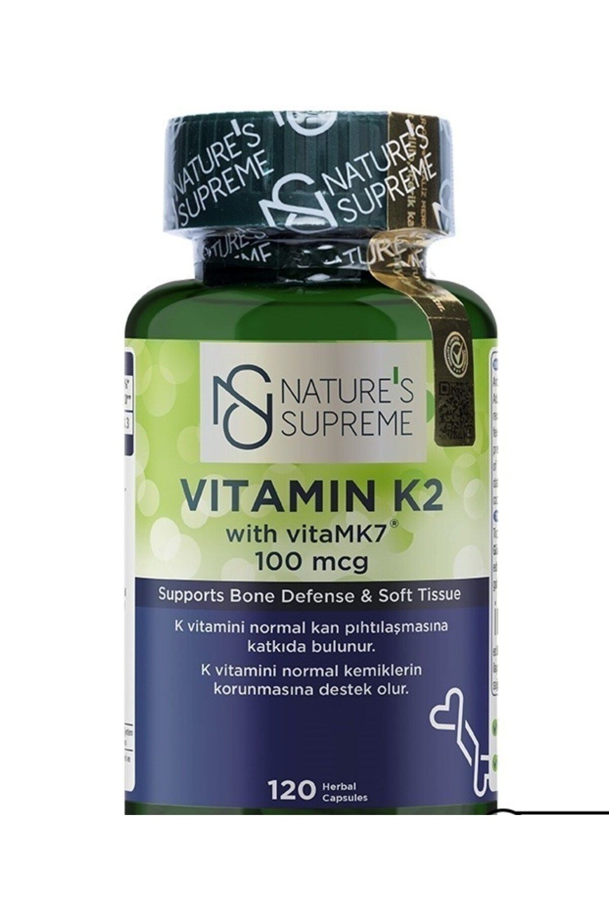 Natures Supreme Vitamin K2 100 Mcg 120 Kapsül