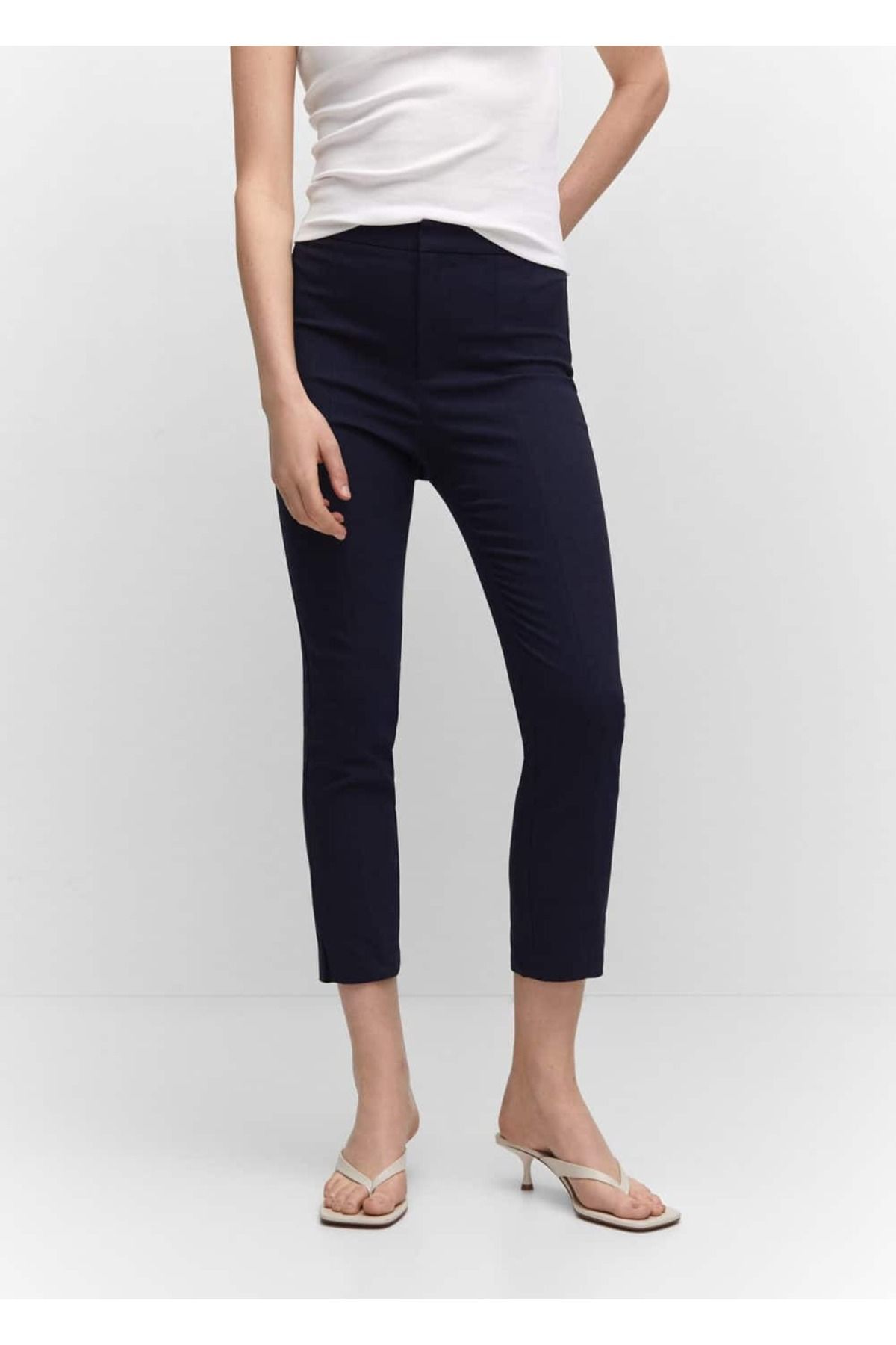 MANGO Cropped skinny pantolon