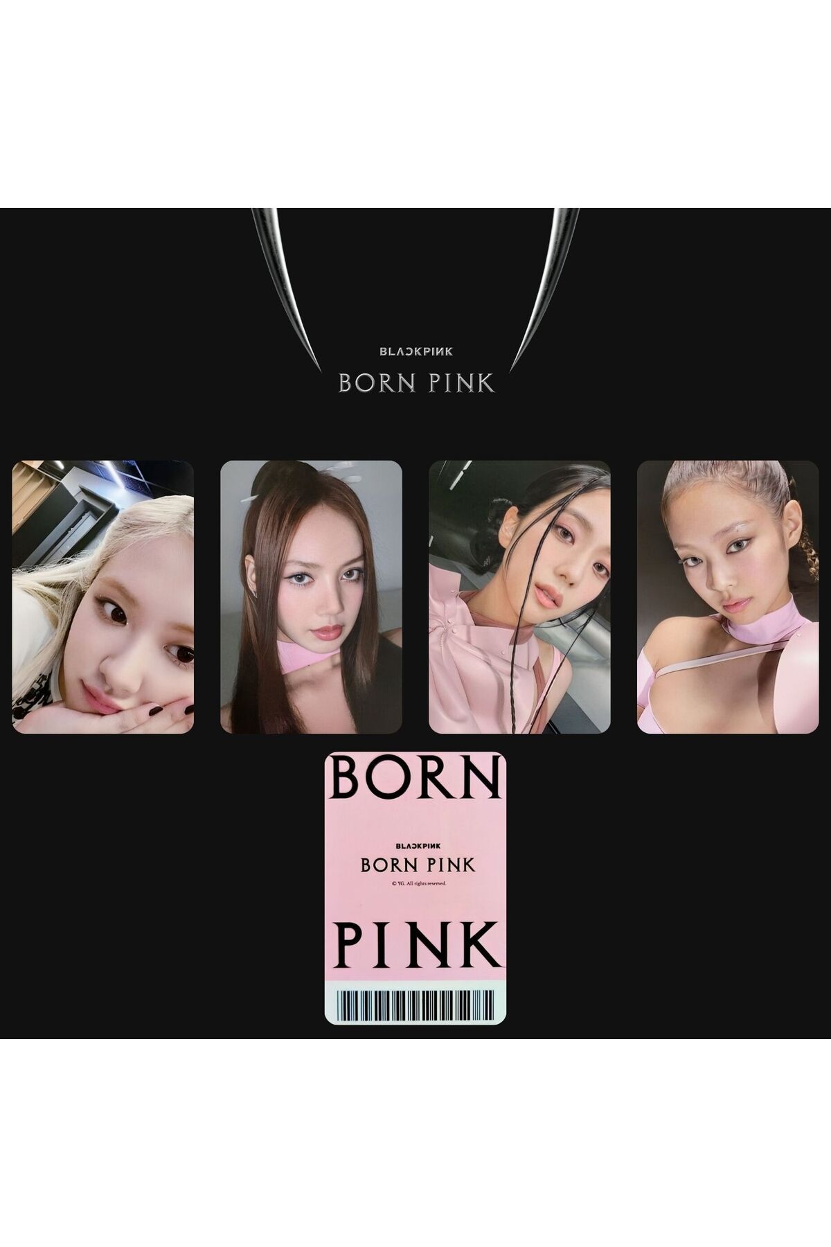 Kpop Dünyasi Blackpınk '' Born Pink Cd Player '' Pc Set