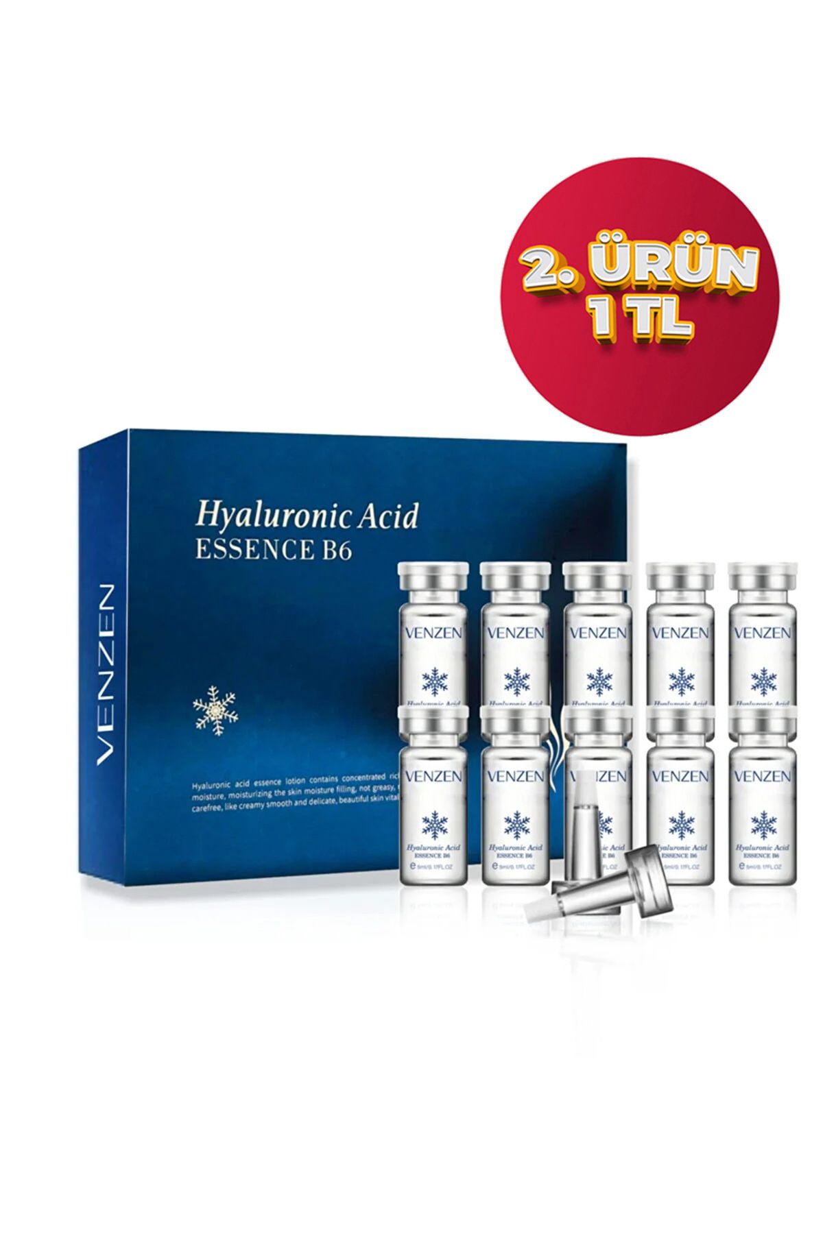 Venzen ® Essence B6 Özlü Vitamin Serumu, 10ad Hyalüronik Asit Ampül Seti