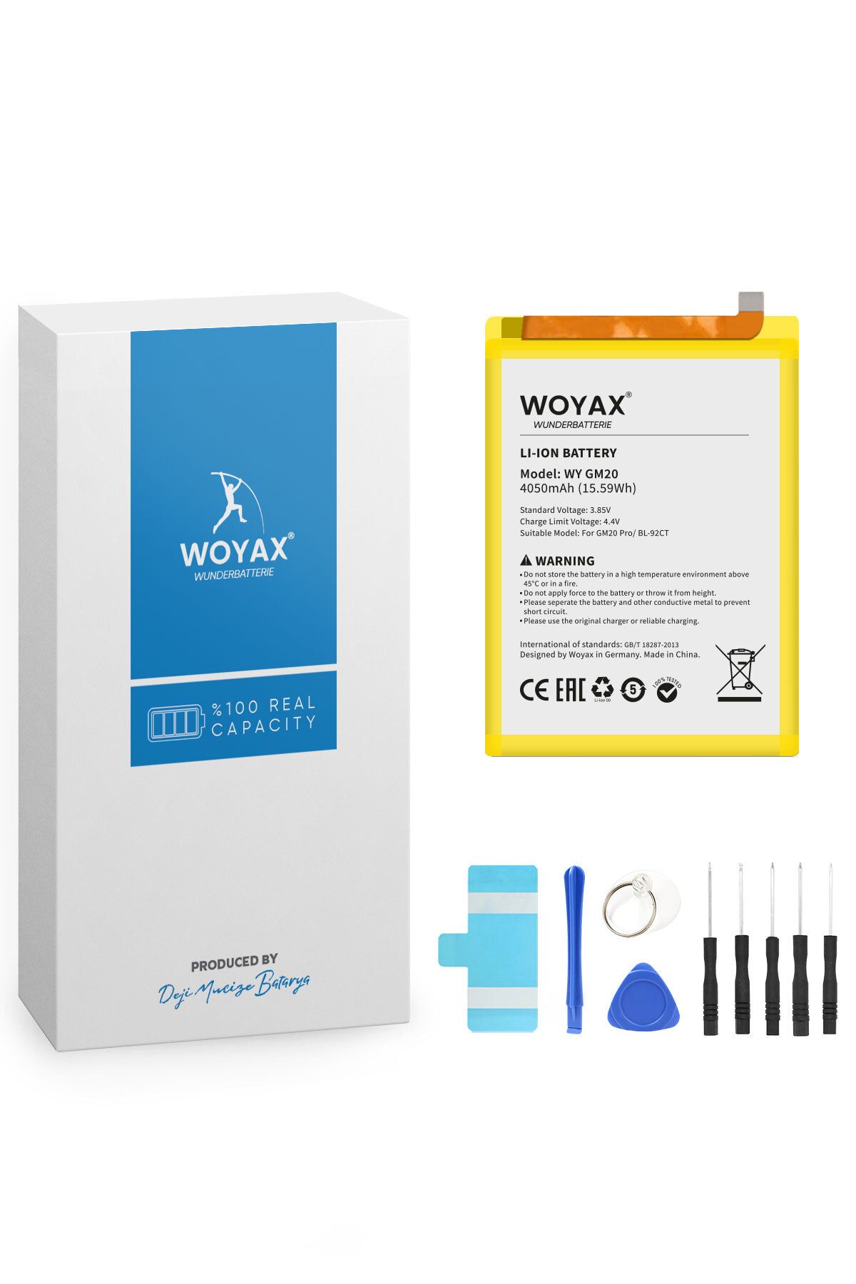 Woyax by Deji General Mobile GM20 Pro Batarya