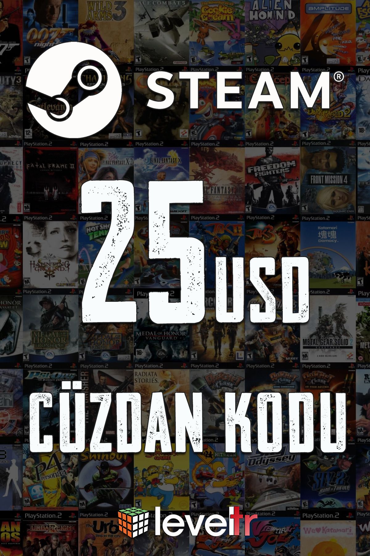 Steam 25 USD Cüzdan Kodu