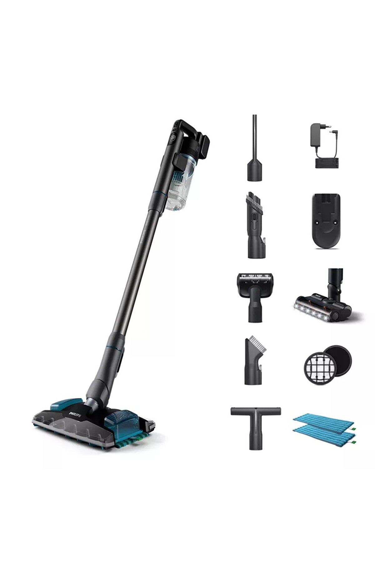 Yeni Aqua Plus 8000 Serisi XC8057/01 Islak_192Kuru 2 si 1 Arada Şarjlı Dik Süpürge