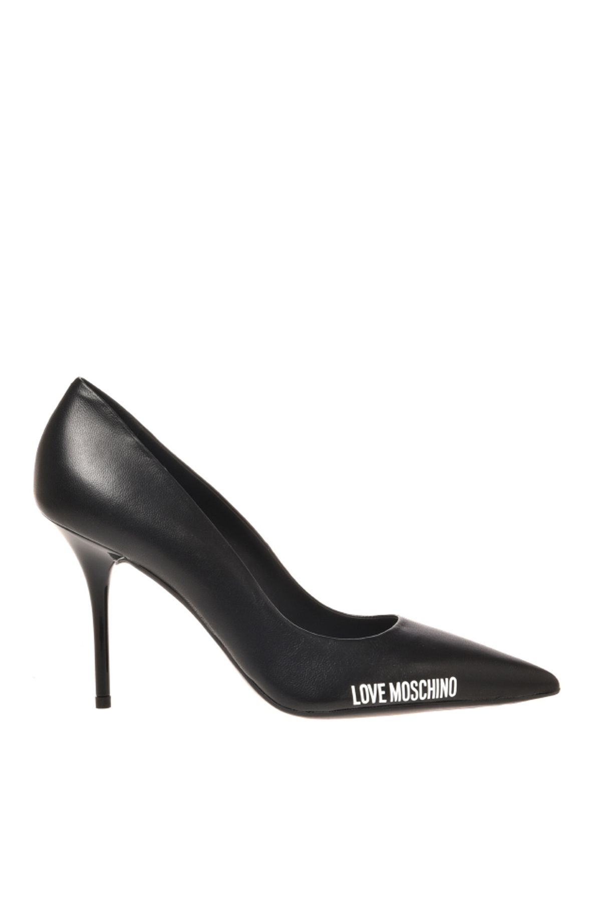 Moschino Siyah Kadın Deri Topuklu Ayakkabı JA10089G1HIE0000