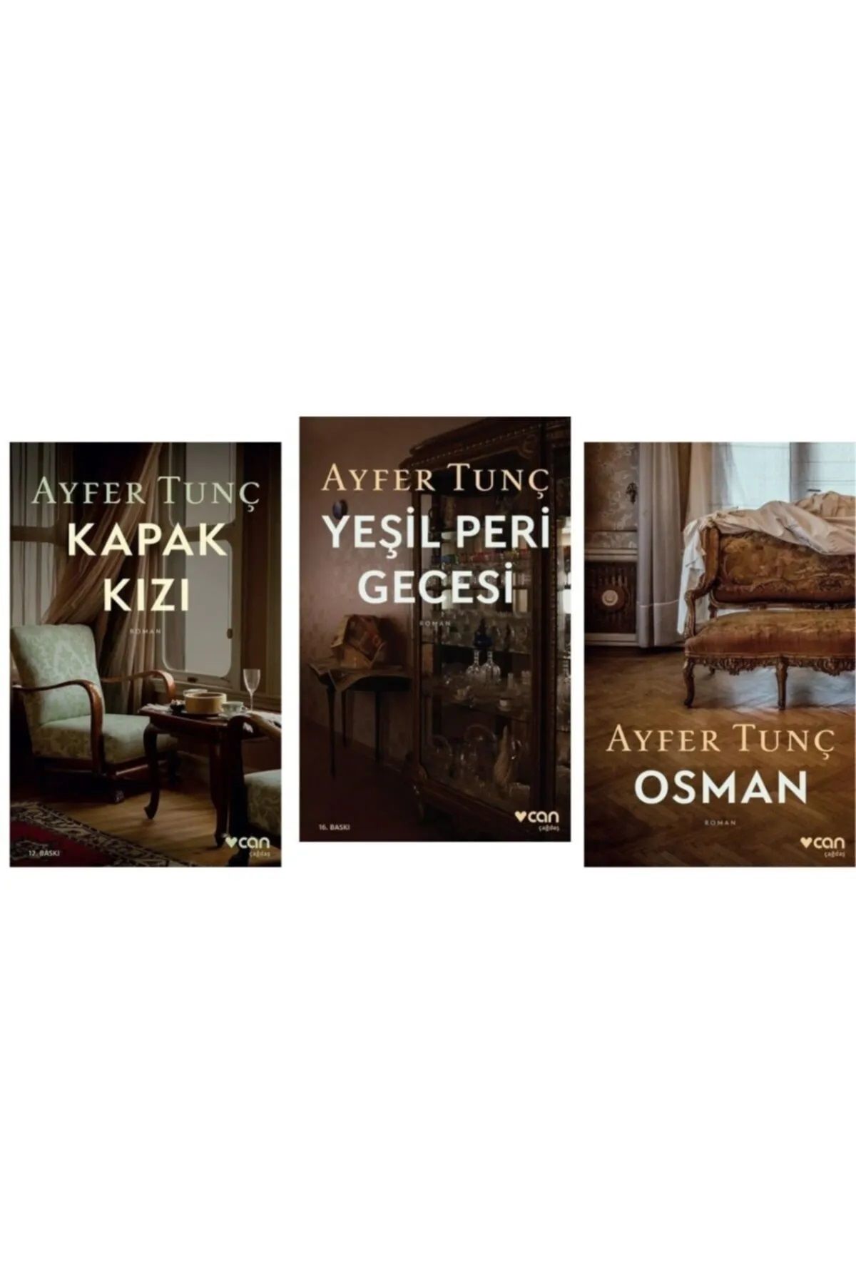 Can Yayınları Kapak Kızı / Yeşil Peri Gecesi / Osman - Ayfer Tunç - ORJİNALKİTAP - 3 Kitap Set