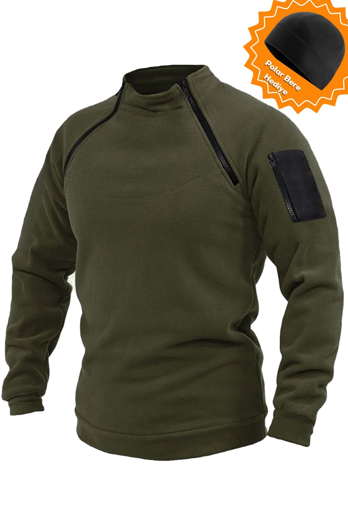 Ghassy Co Erkek Airforce Tactical Thermal Tech Fonksiyonel Kol Cepli Polar