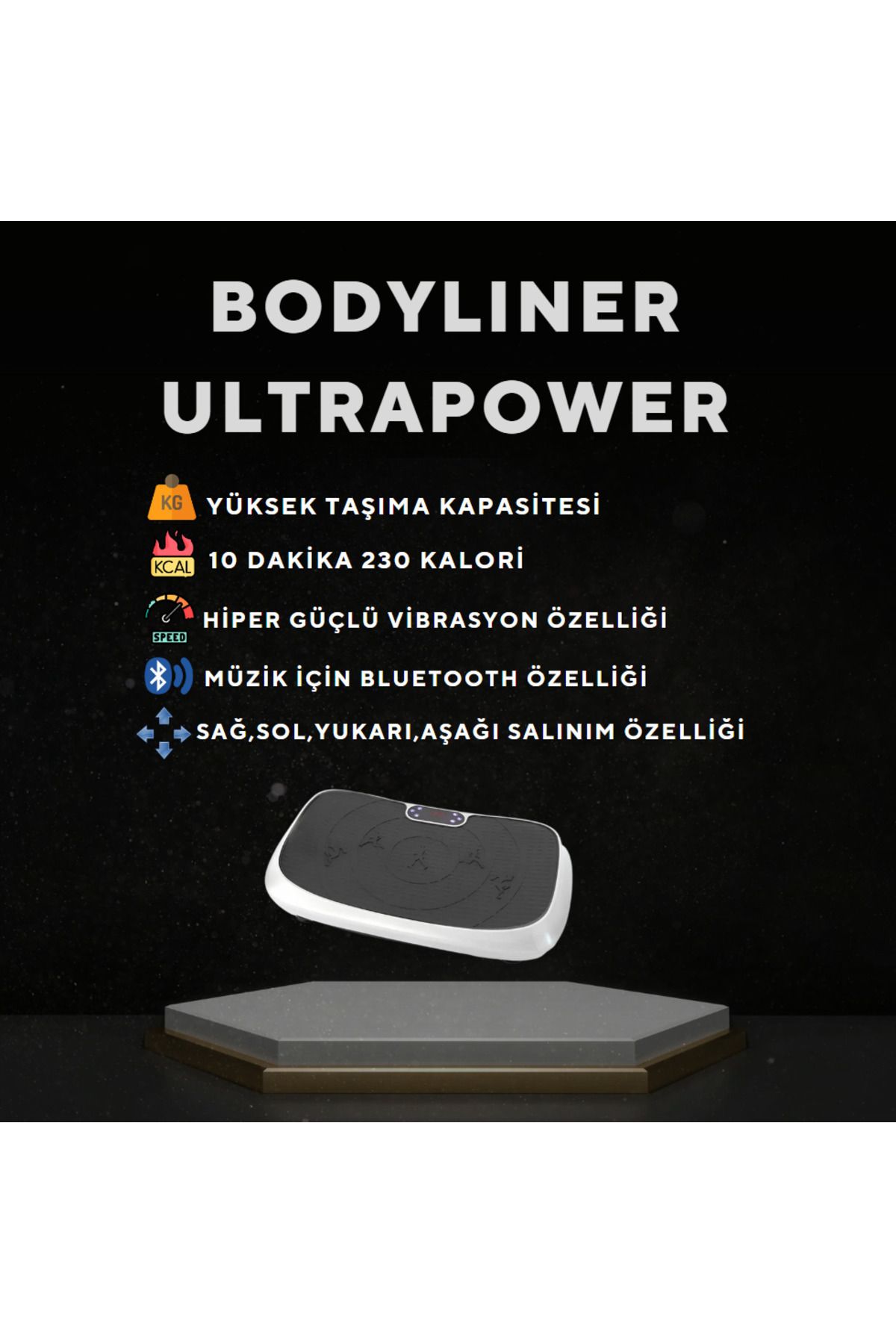 bodyliner UltraPower 4D Zayıflama Sıkılaşma Destekleyici Osilasyon Cihazı