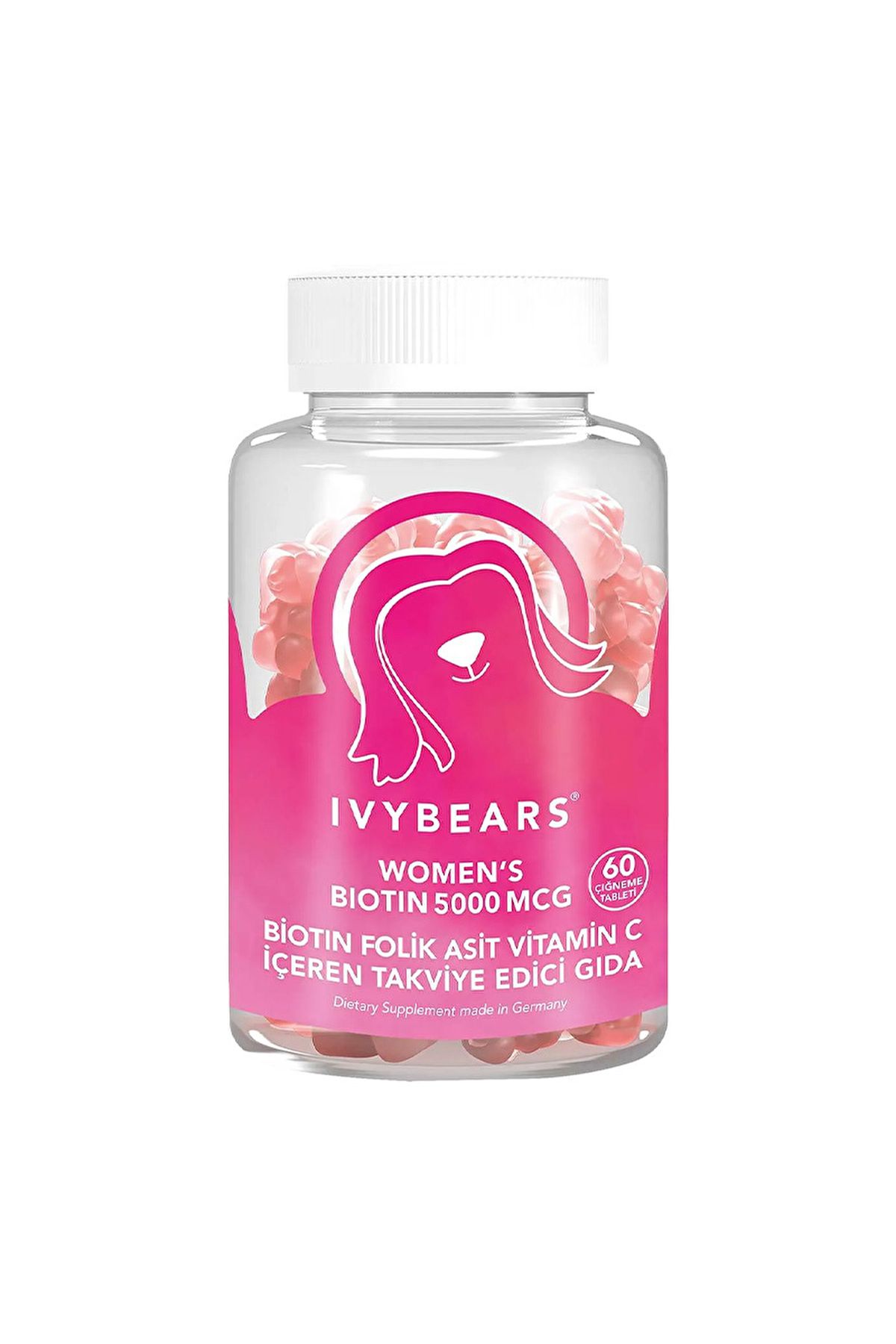 IvyBears Women's Biotin 5000 Mcg 60 Çiğnenebilir Form
