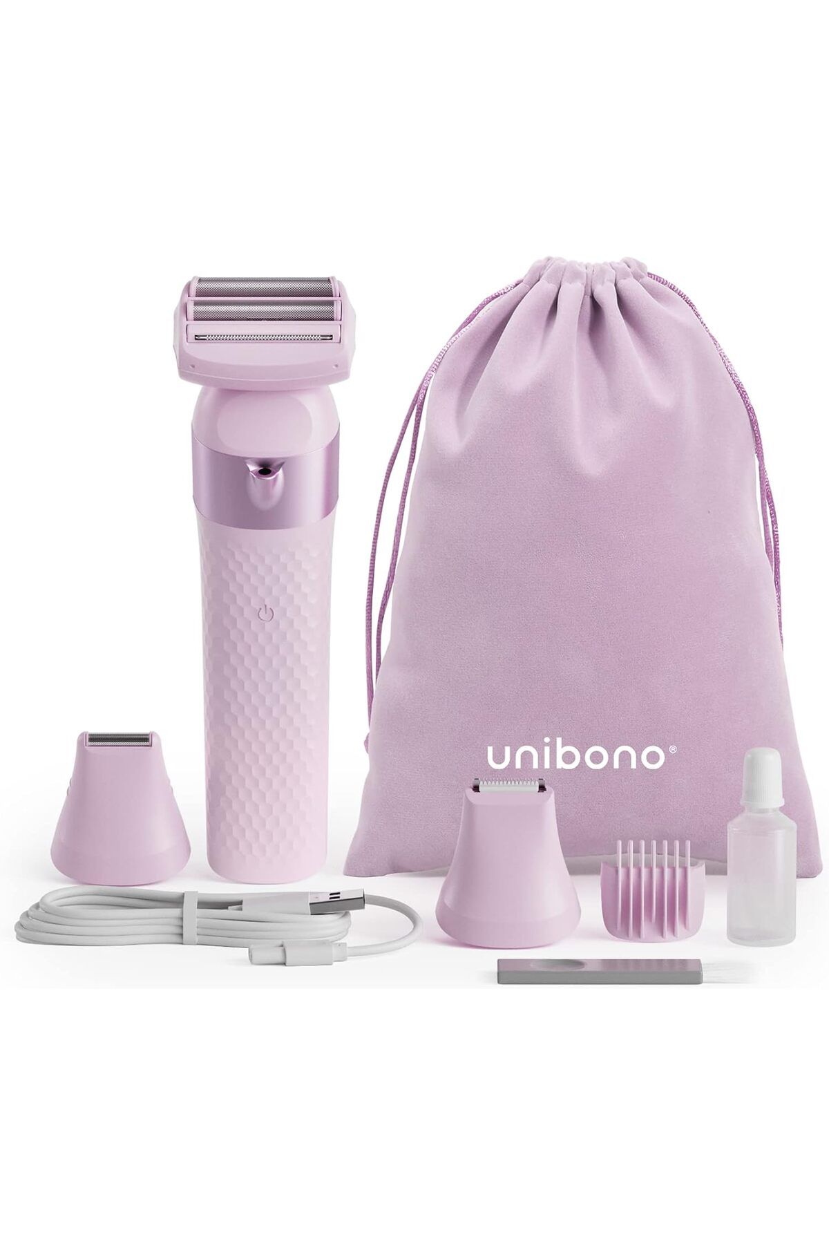 Unibono Ladyshaver Kadın Tıraş Makinesi, Bikini Tıraş Makinesi, Islak ve Kuru, Şarj Edilebilir