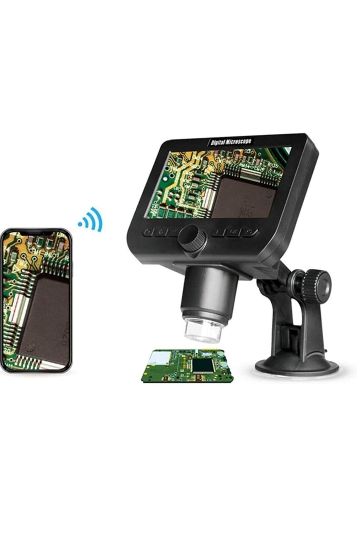 barishan medikal Dijital Mikroskop 4.3 inç LCD Ekran 2MP 1000X Wifi 1080P HD Endoskop Büyüteç Kamera