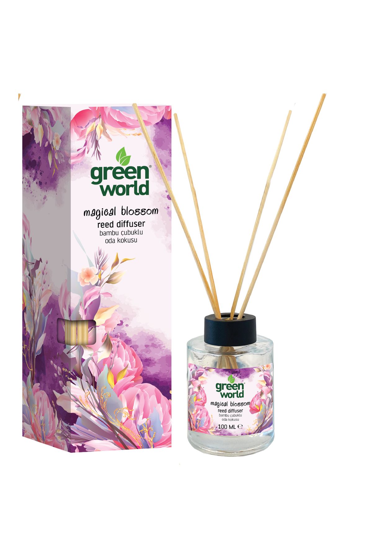 Green World Çubuklu Oda Kokusu 100 ml-Magical Blossom