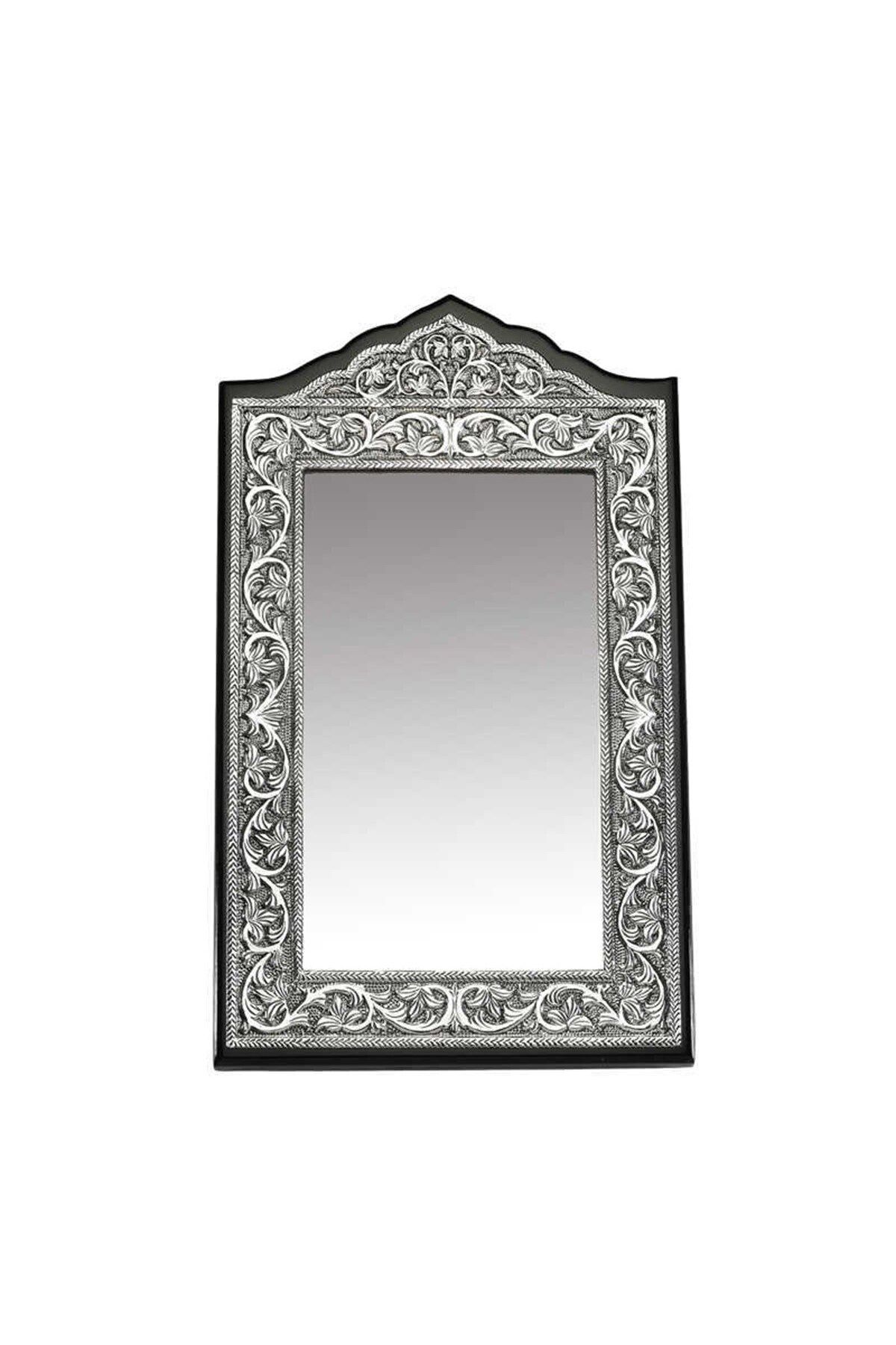 Gumush GMS Yaprak Desenli Gümüş Masa Aynası