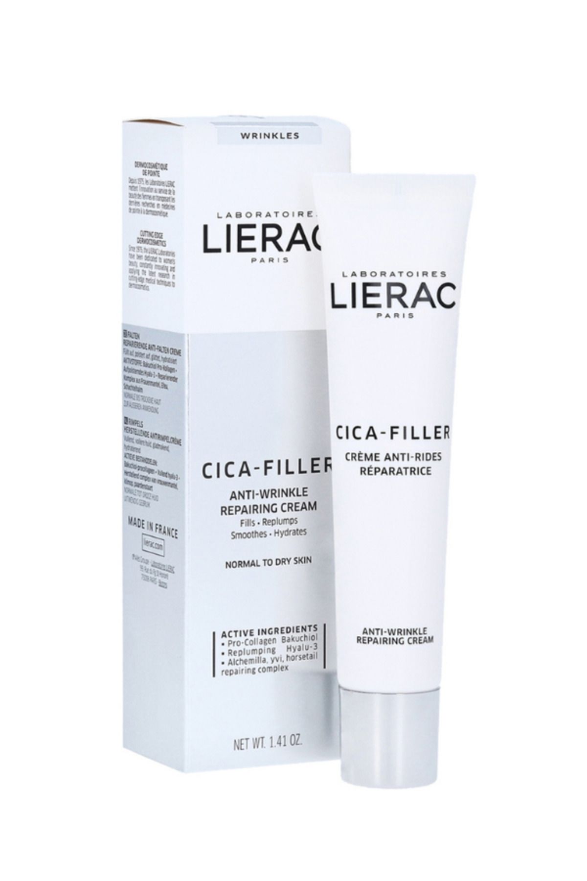 Lierac Cica-filler Anti-wrinkle Repairing Krem 40 ml ( Kuru ciltler için kırışıklık karşıtı onarıcı krem )